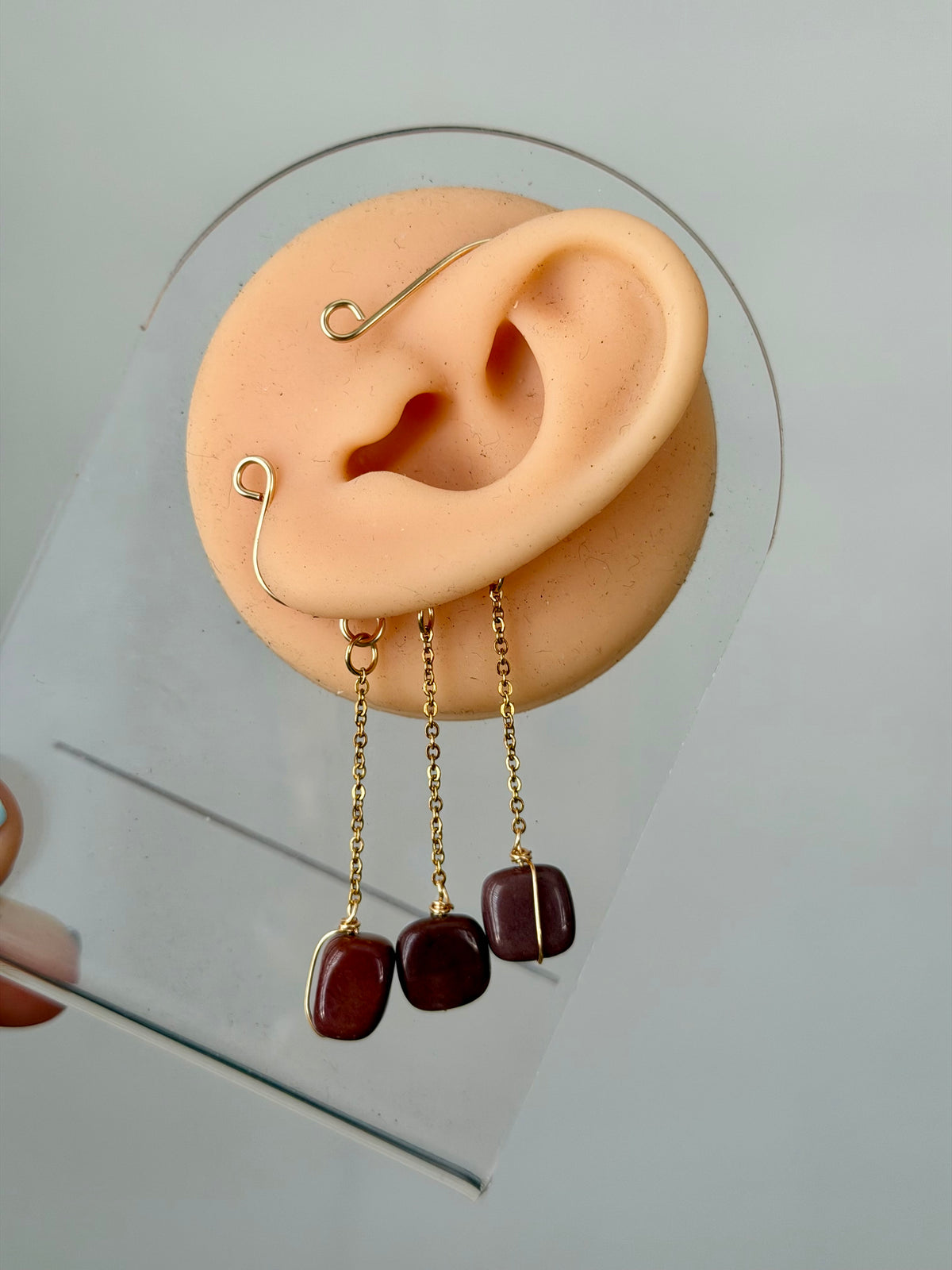 Aventurine med ear cuff ✨