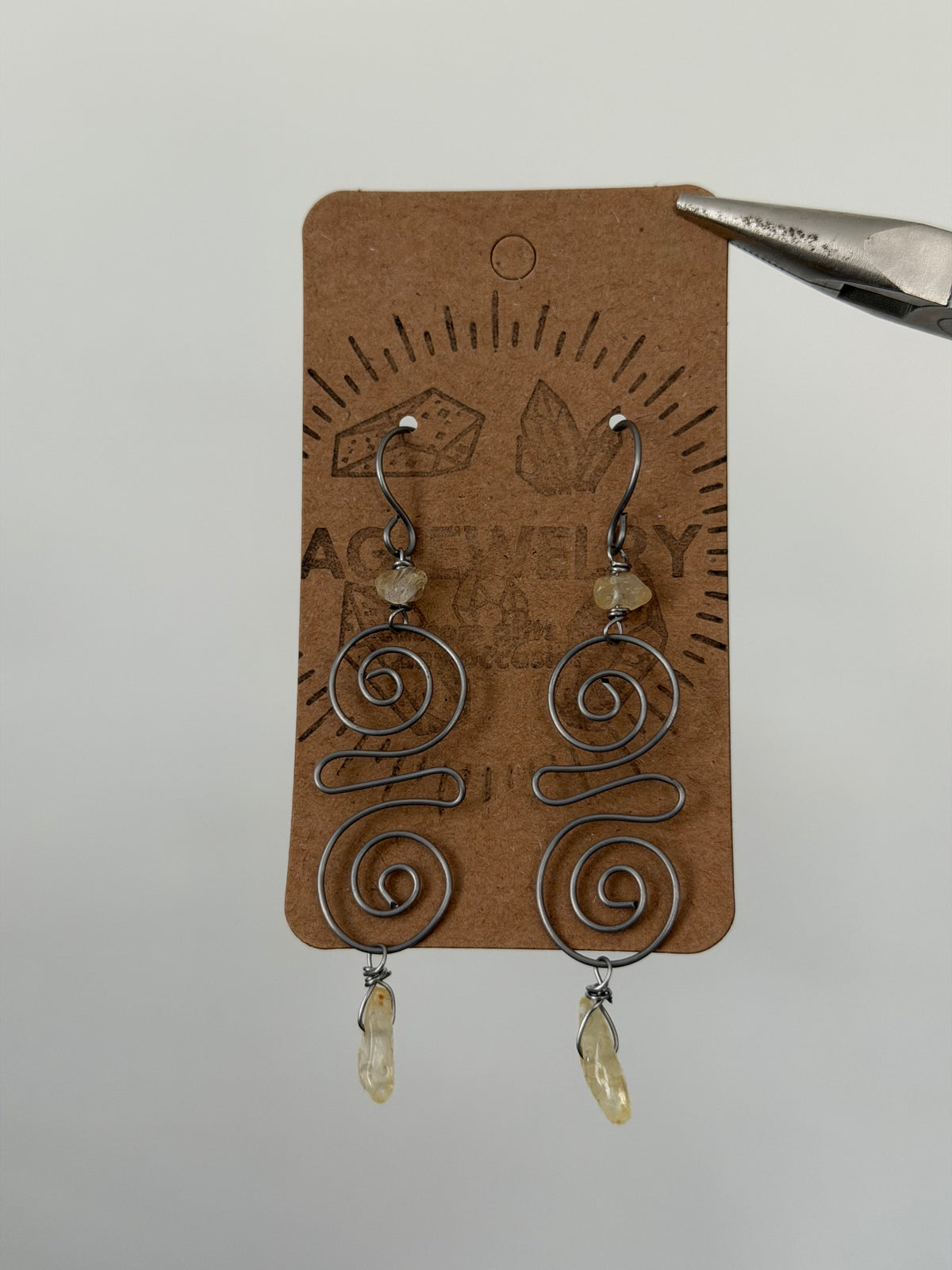 Large citrine swirls