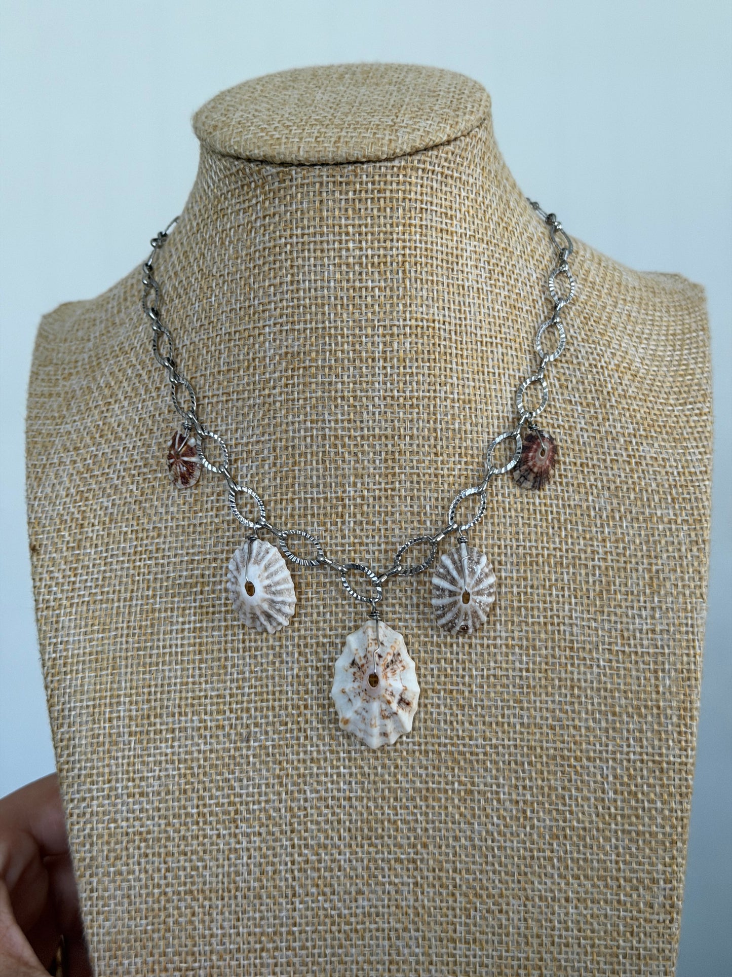 Shell necklace choker