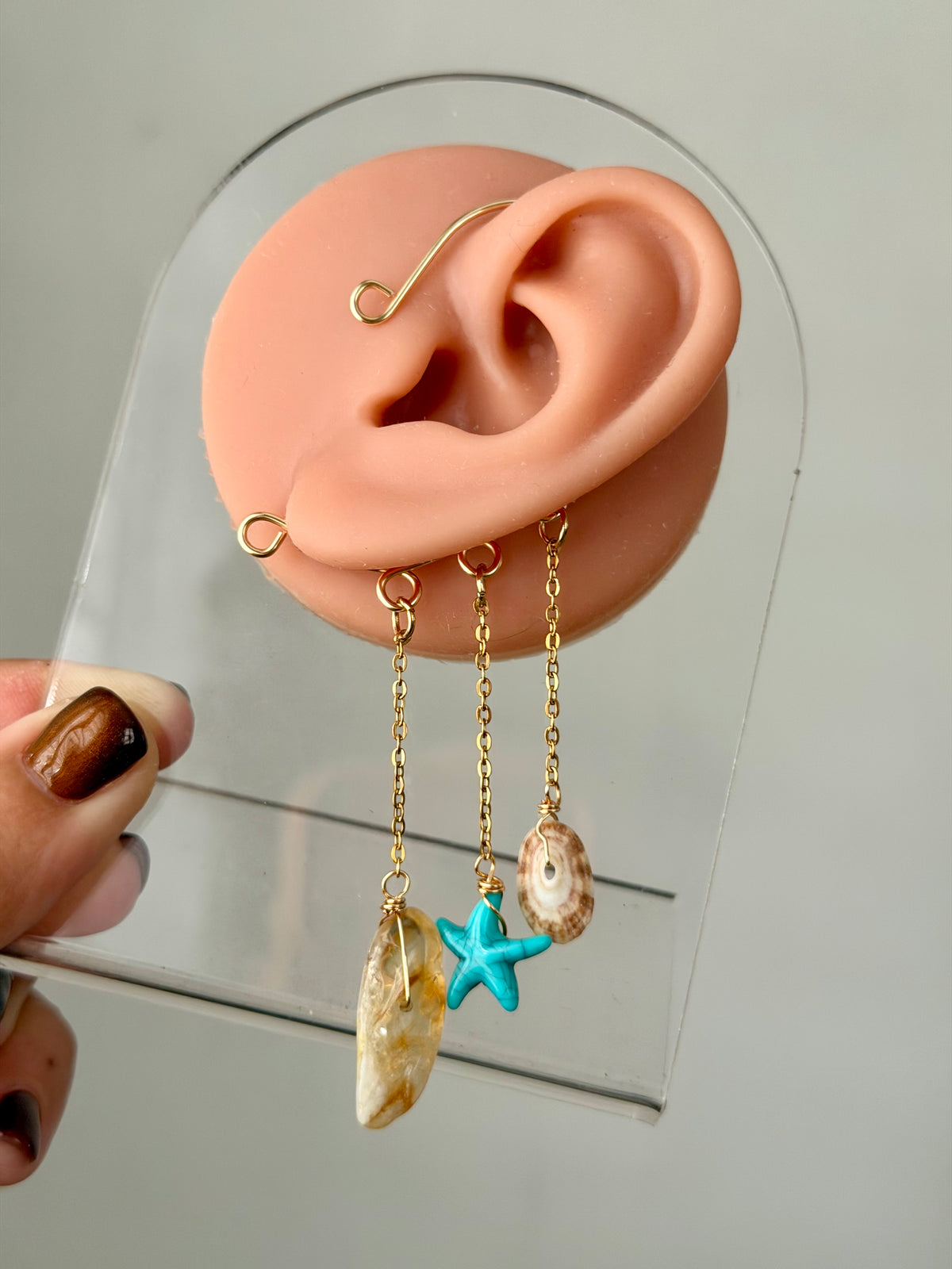 Citrine Med Ear cuff