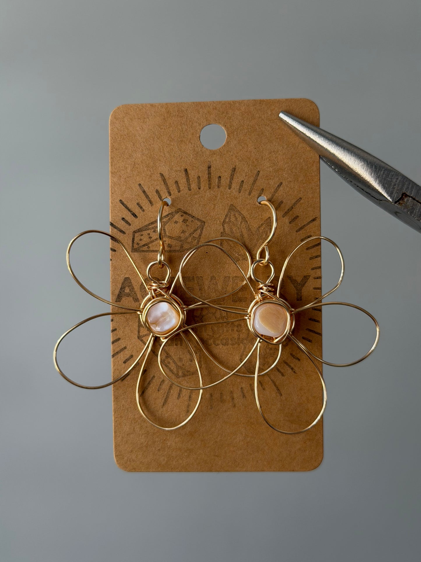 Flower earrings