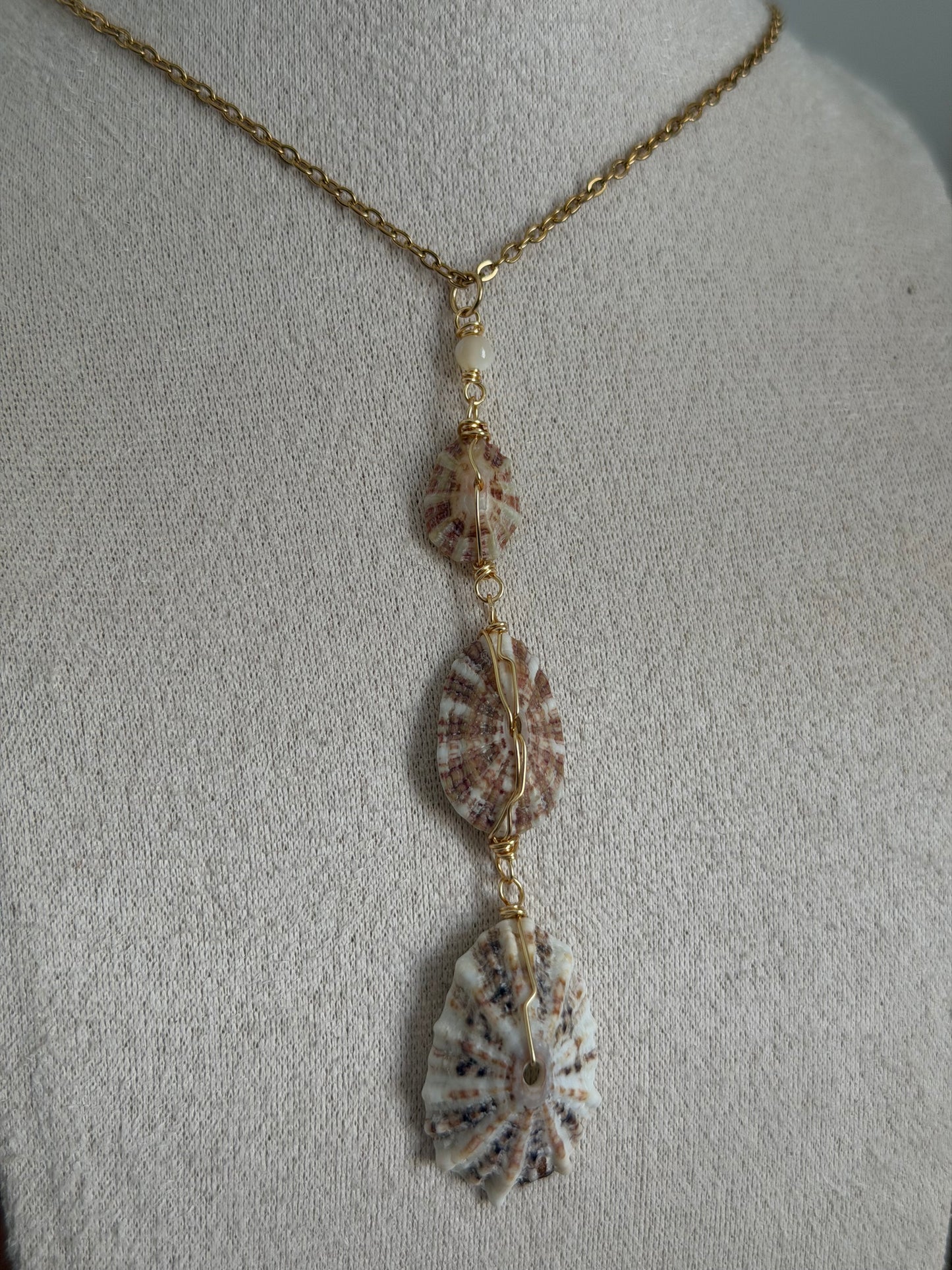 Shell Y chain necklace
