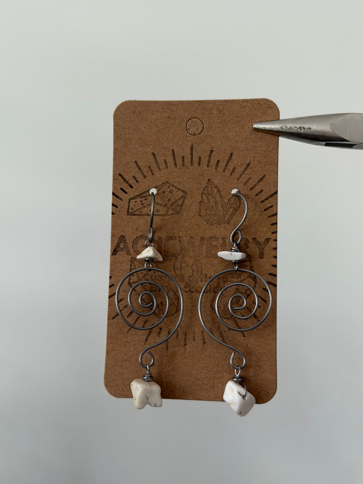Howlite spirals
