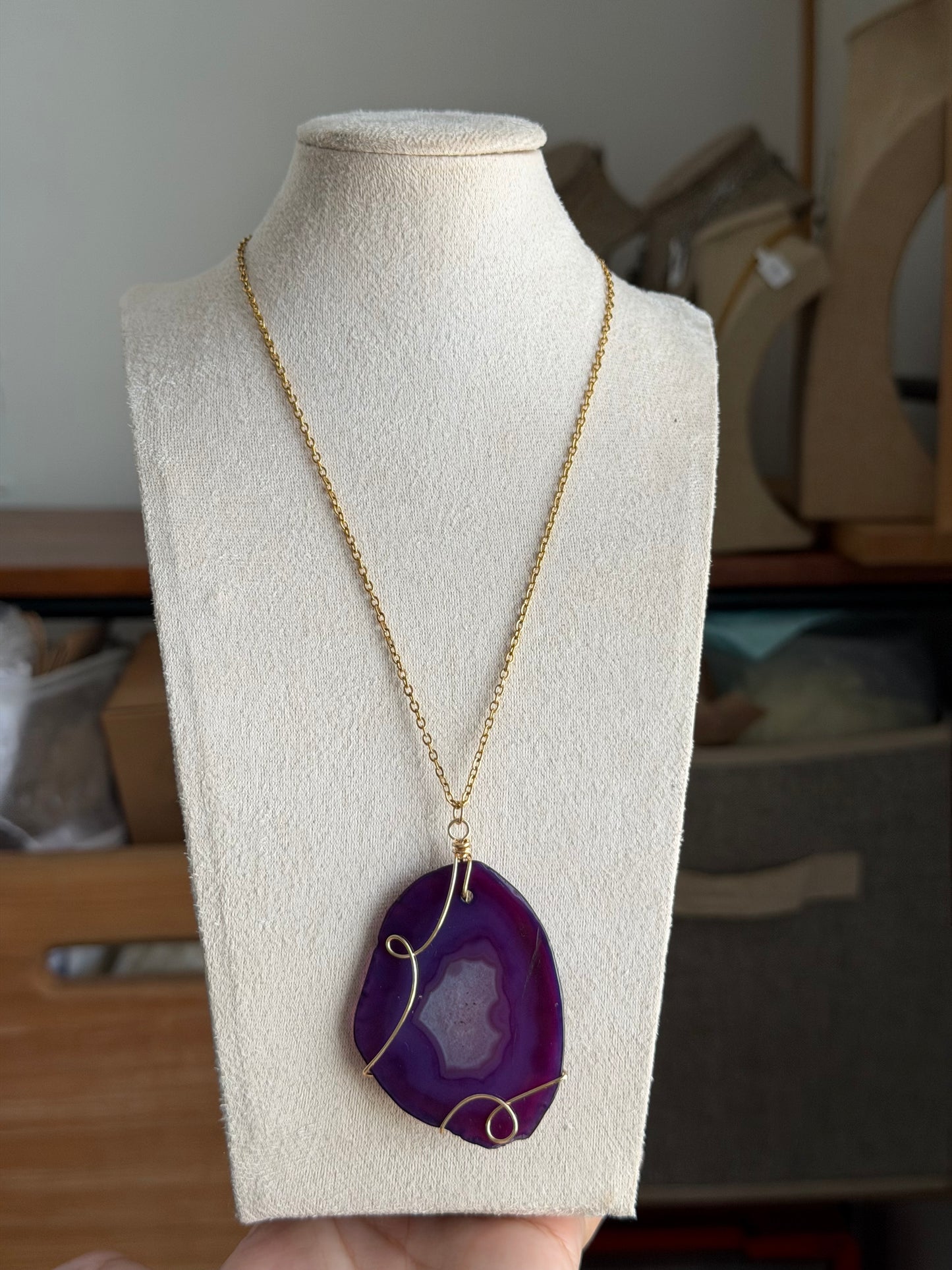 Agate necklace