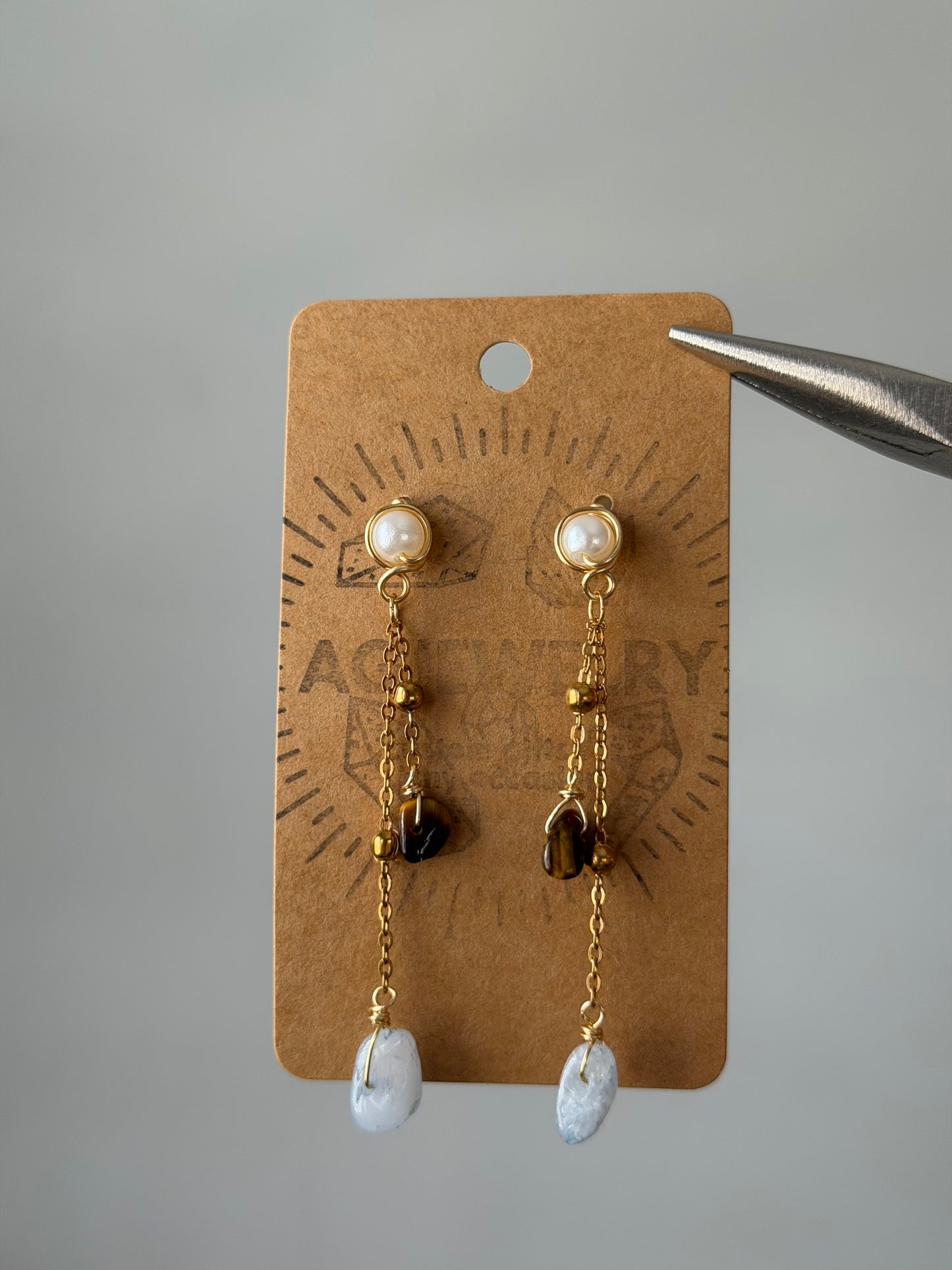 Pearl earrings