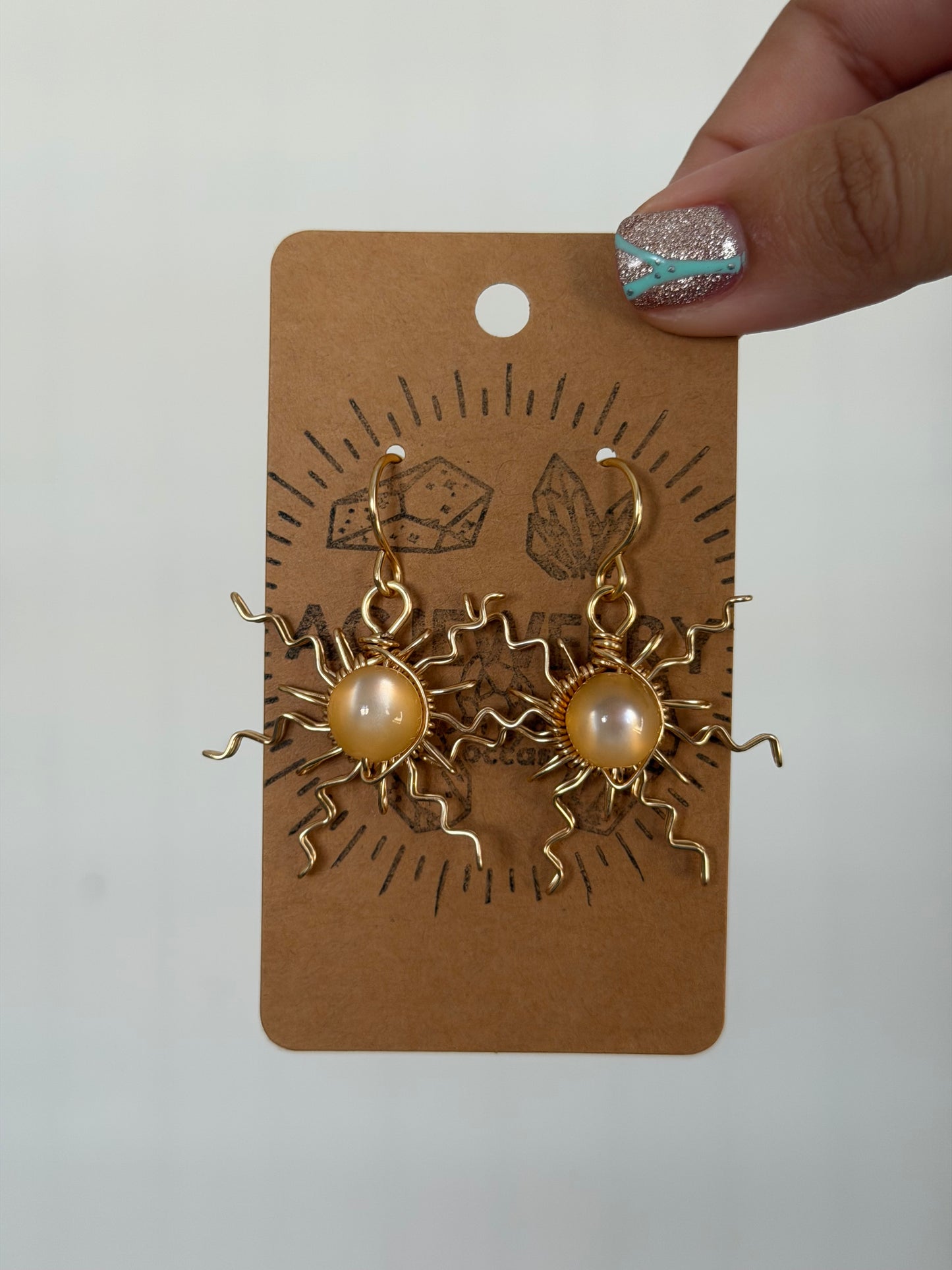 Sun wire earrings 🌞