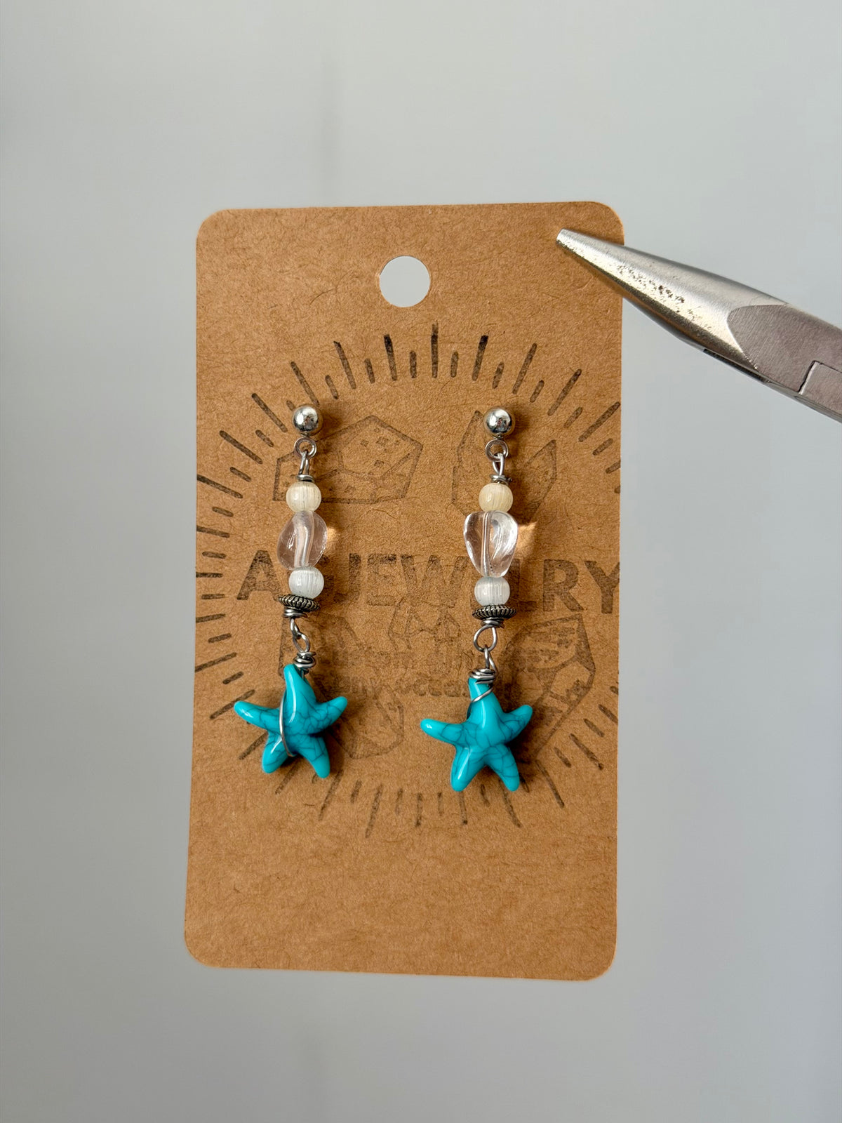Starfish stud earrings