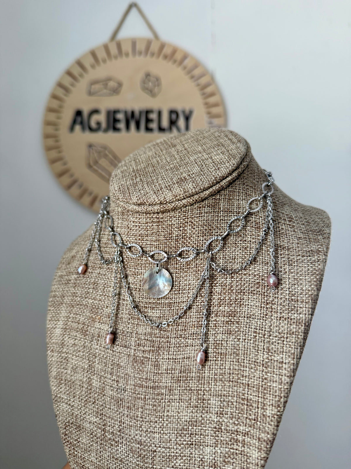 Shell chain fairy choker
