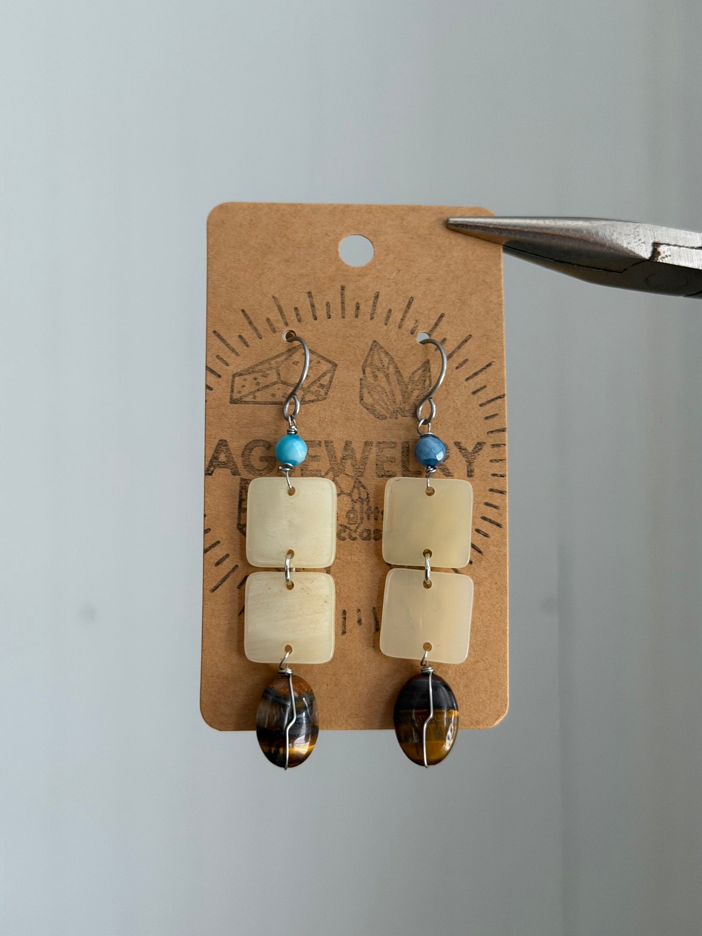Tigers eye earrings