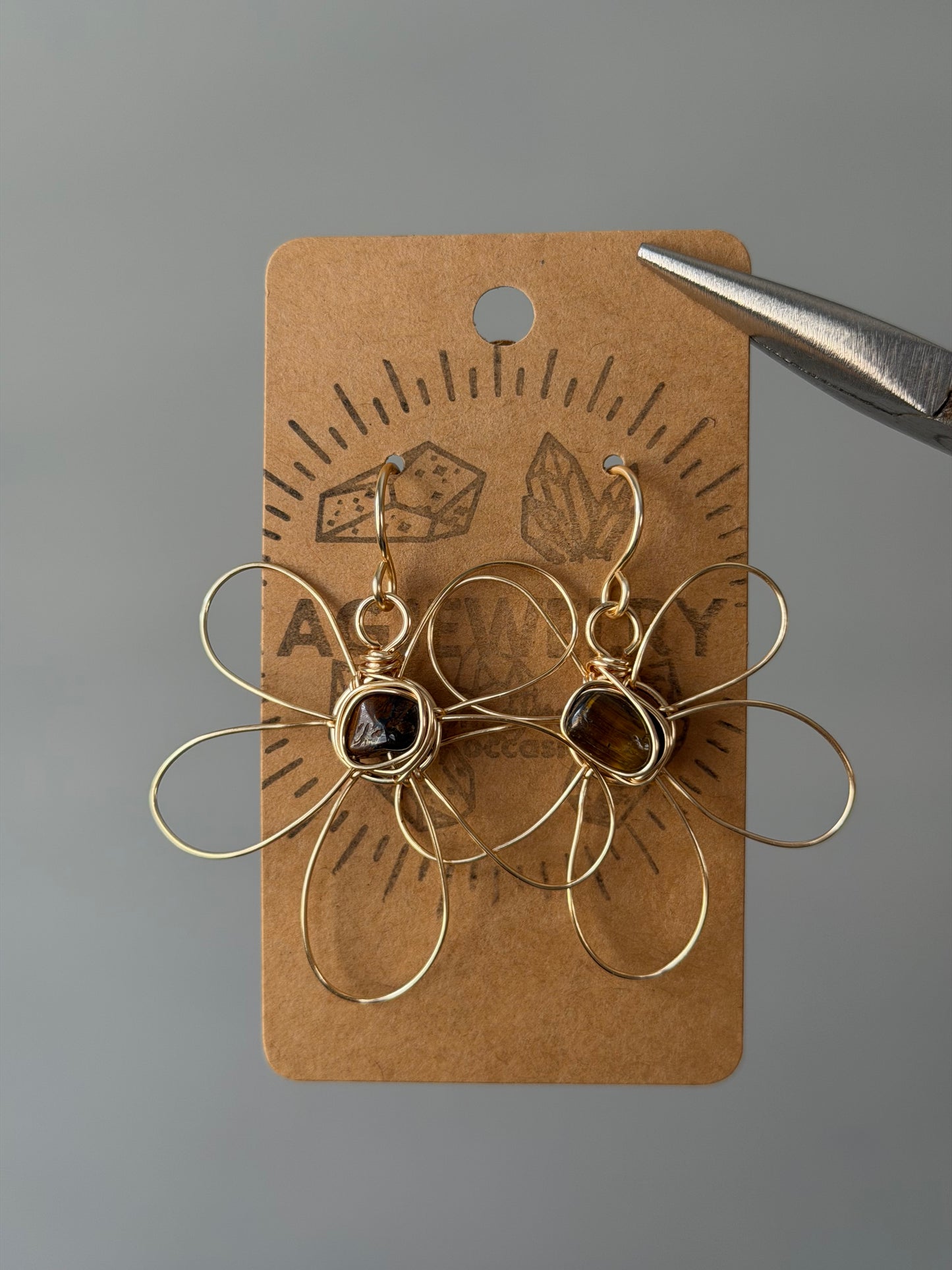 Flower earrings