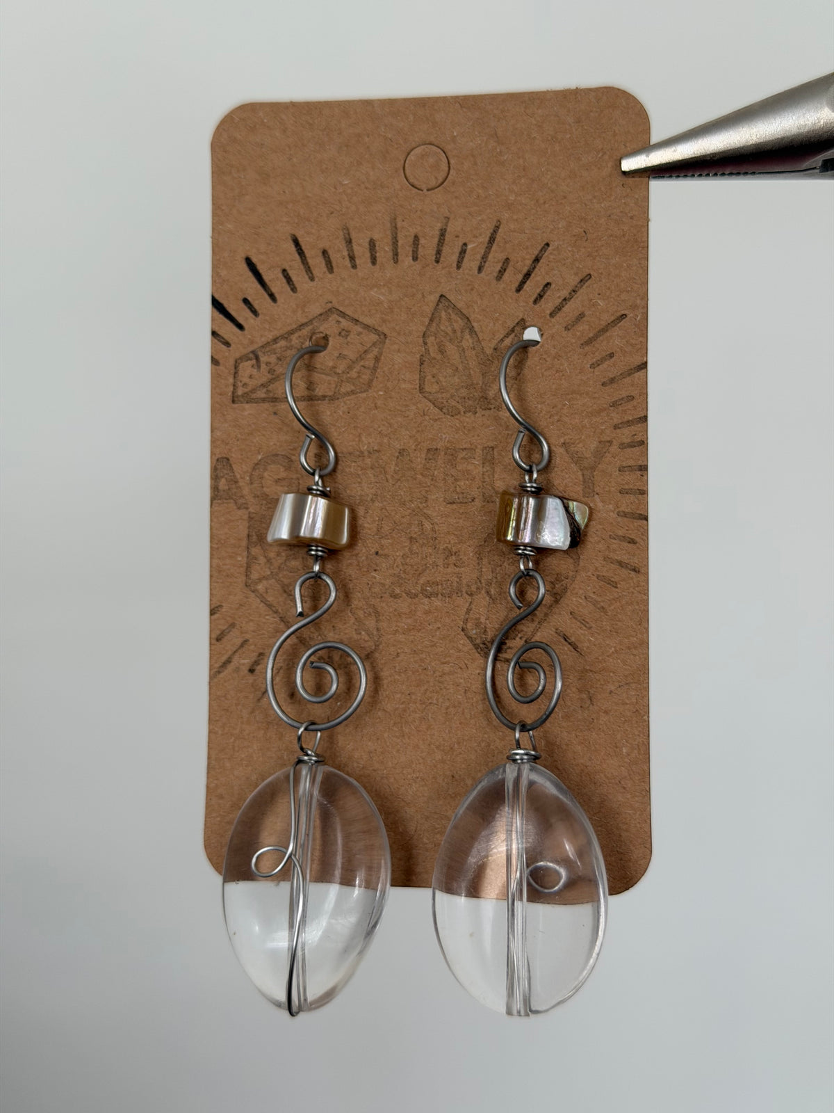 Nácar spiral earrings