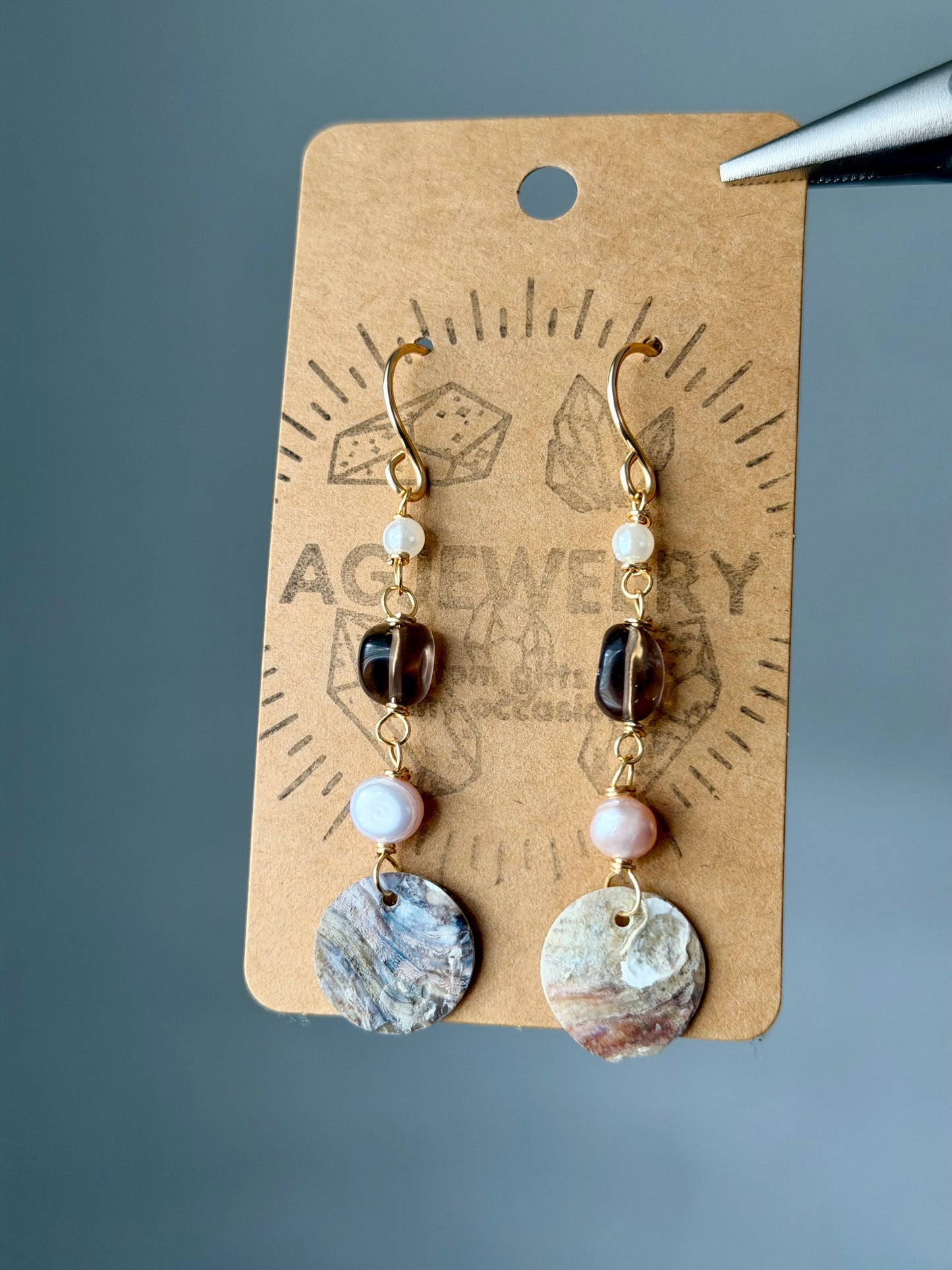 Nácar earrings