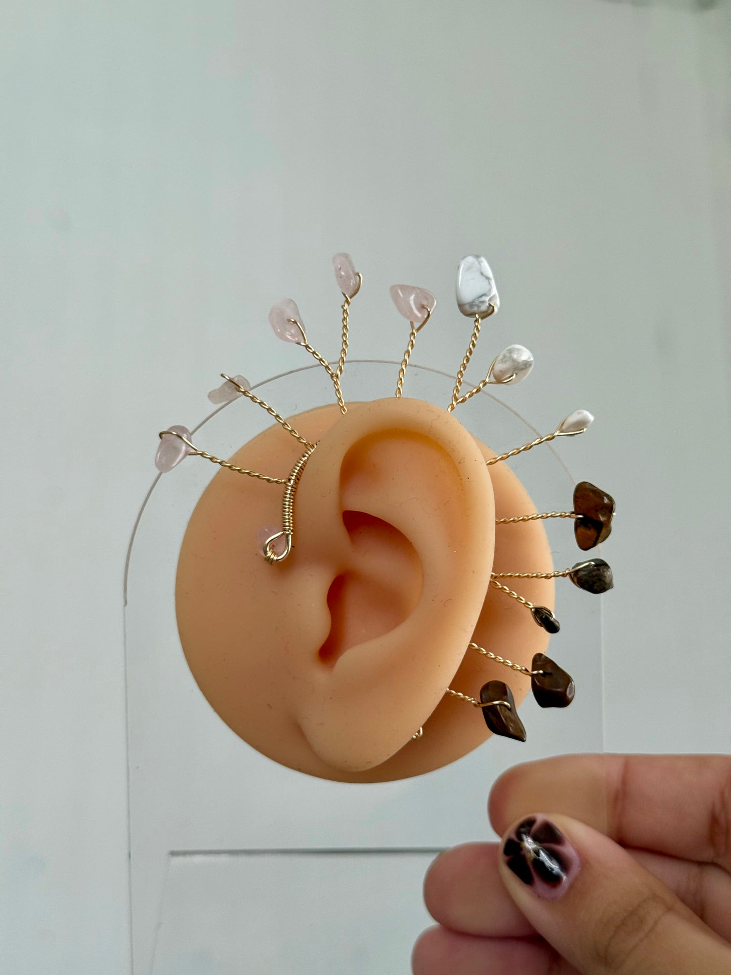 Tri tone large ear cuff ✨