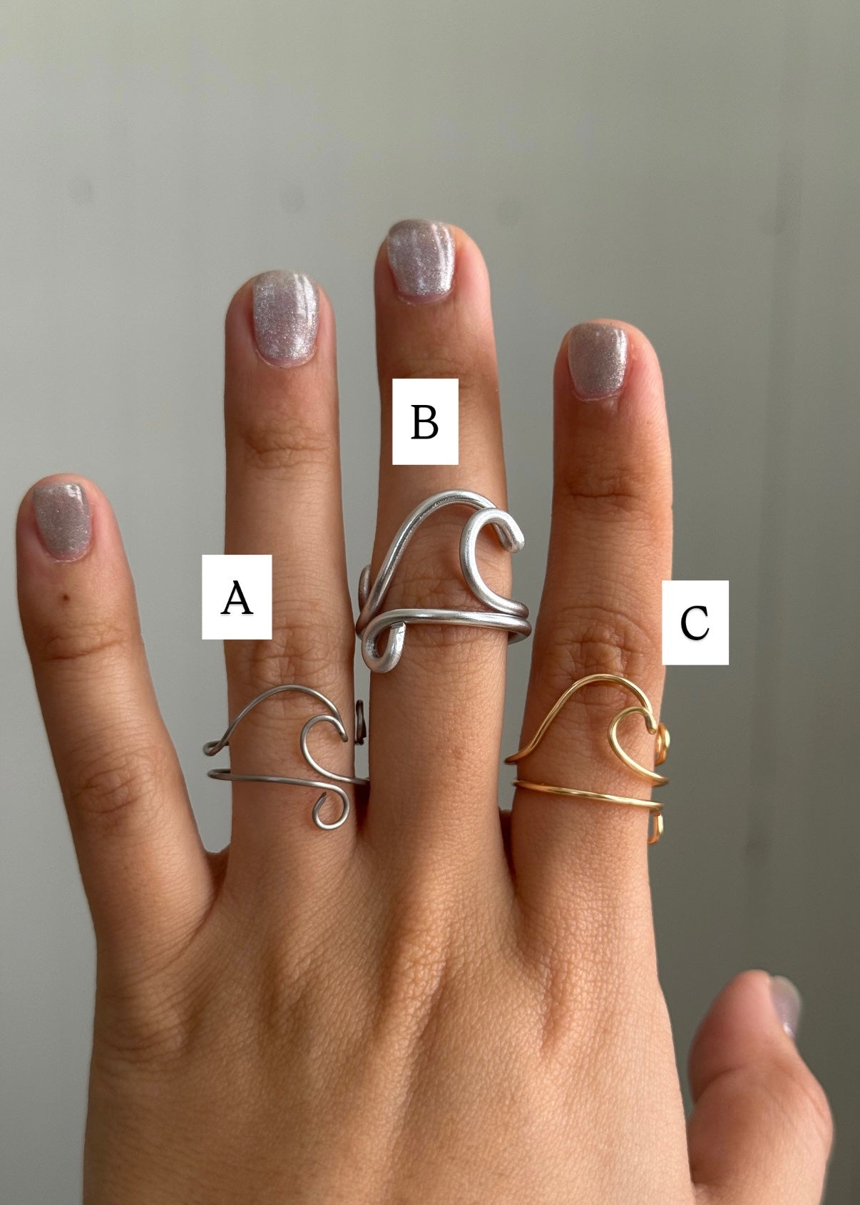 Wave wire ring π