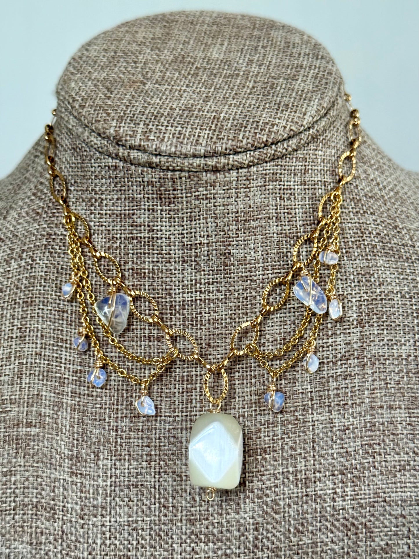 Opal fairy choker