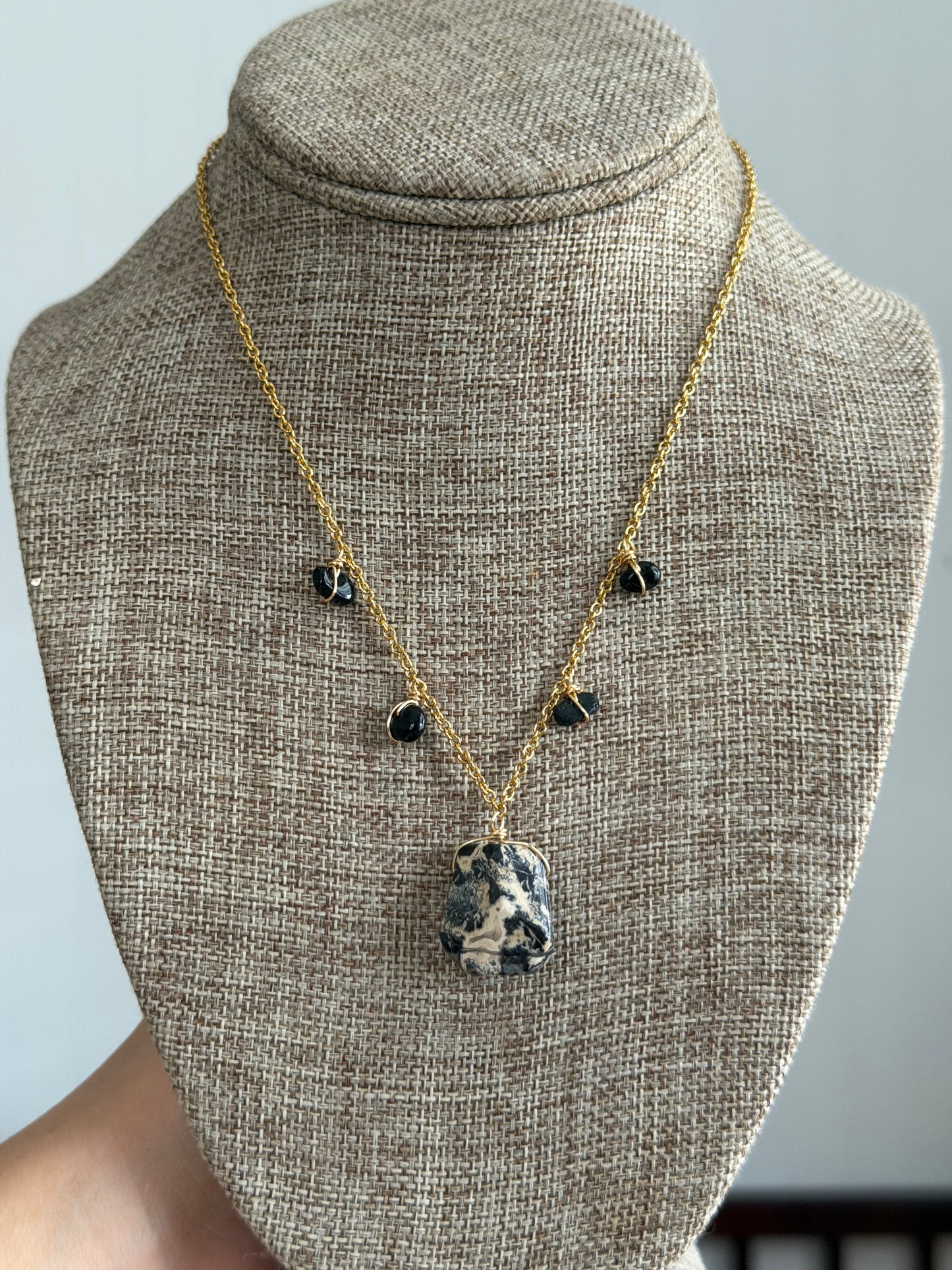 Obsidian necklace 🖤