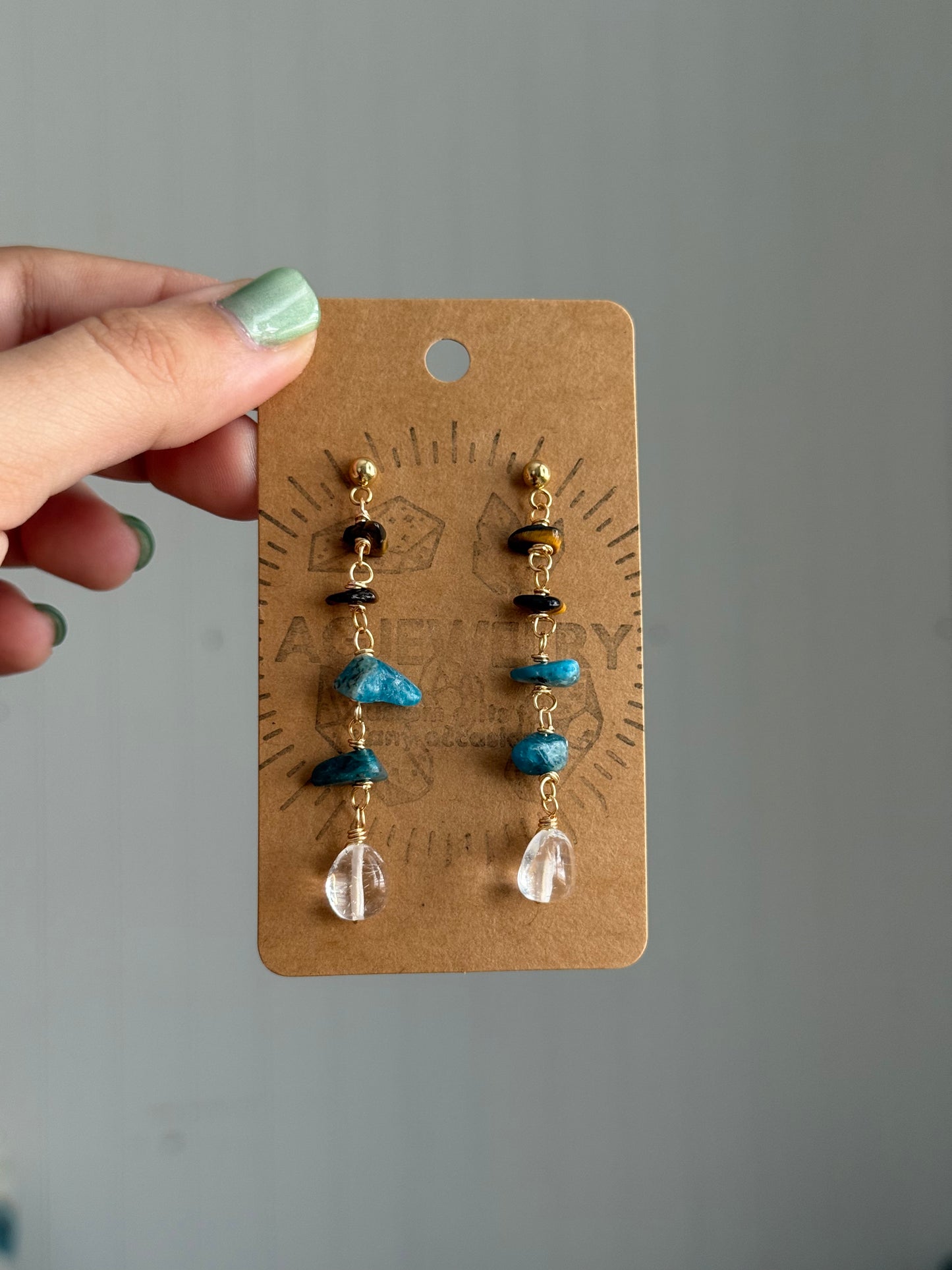 Apatite earrings ✨