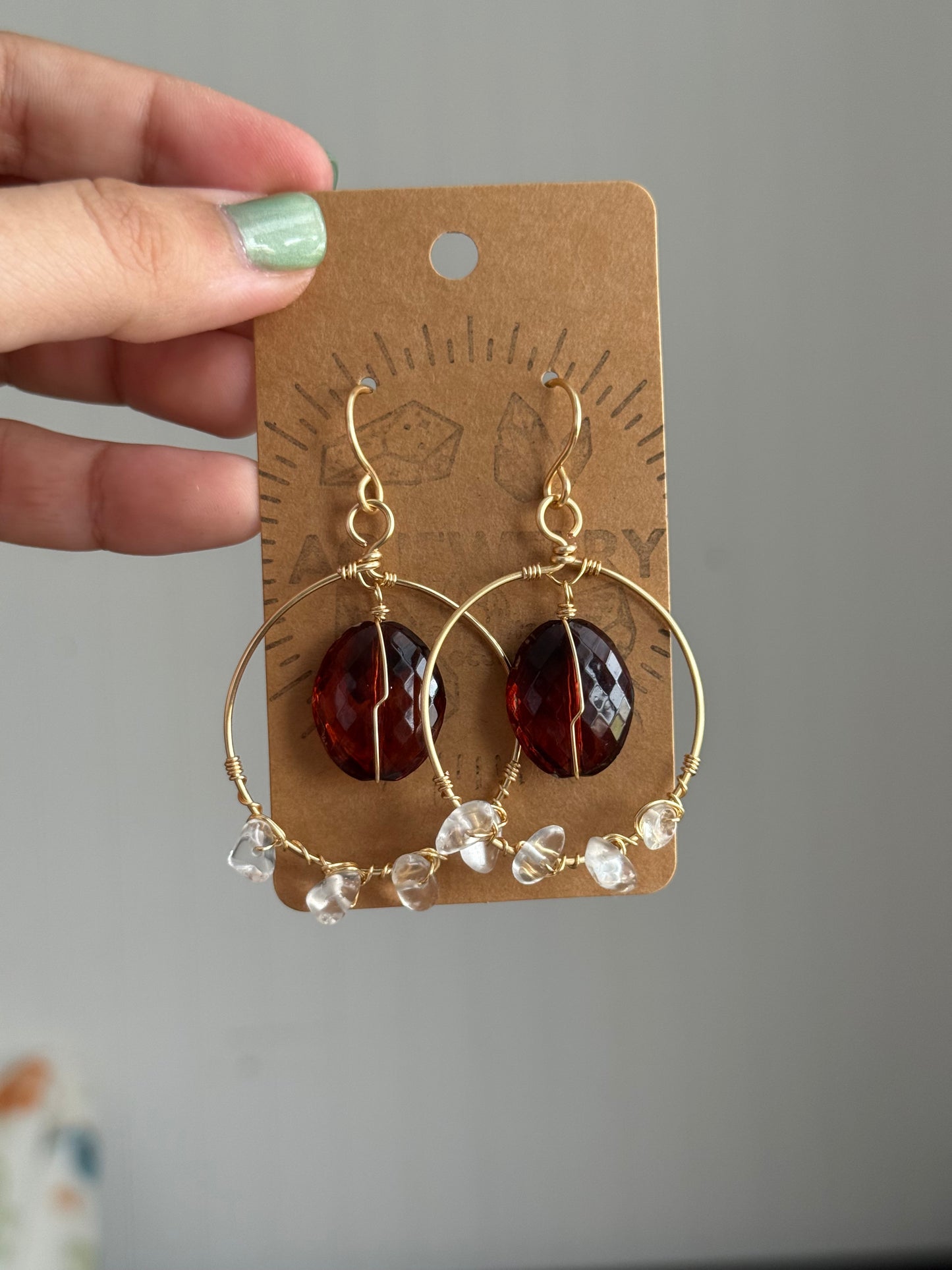 Amber earrings ✨