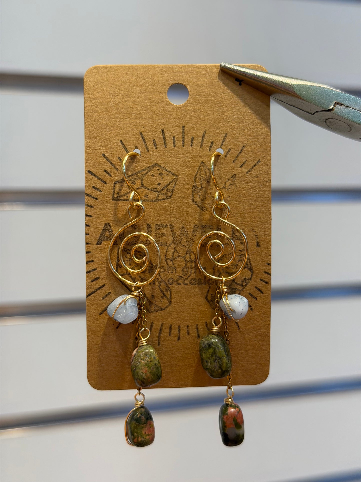 Swirl earrings
