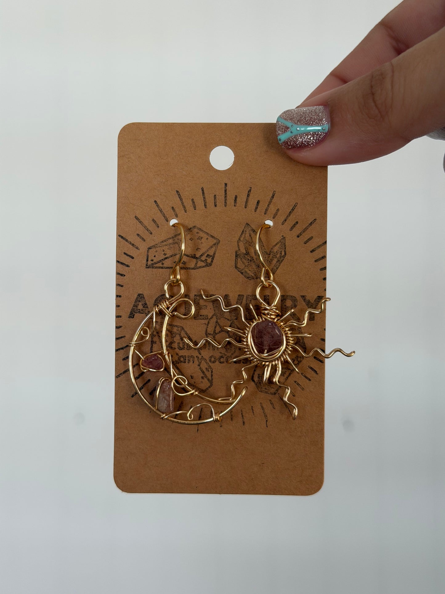 Sun moon earrings ๐๐