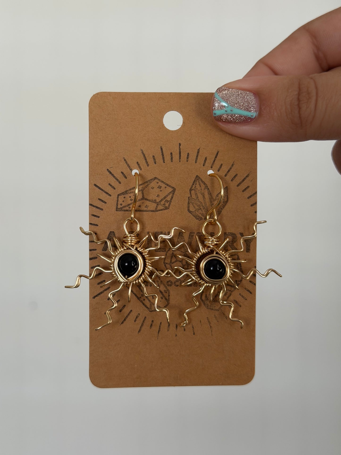 Sun wire earrings 🌞