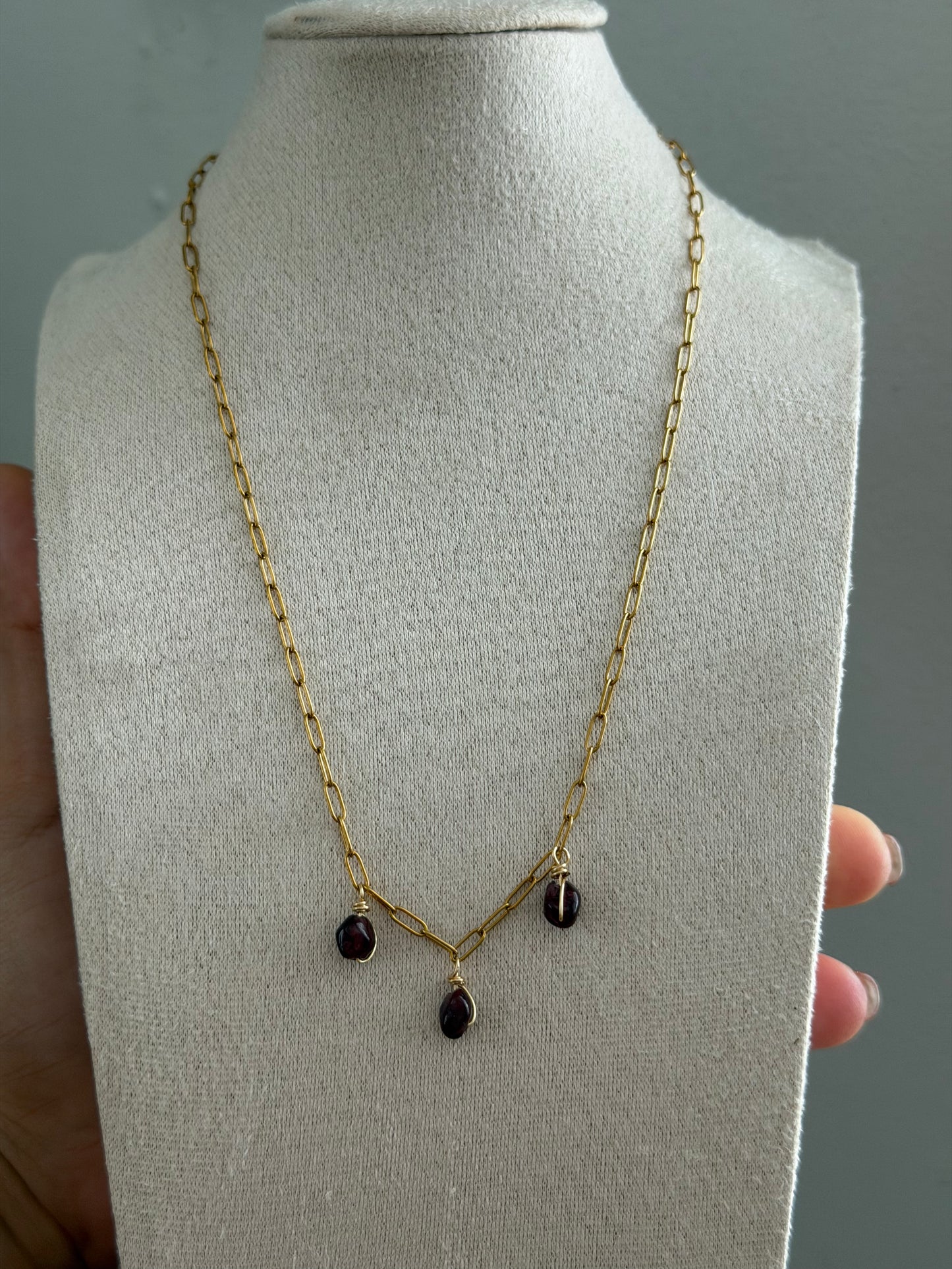 Garnet necklace