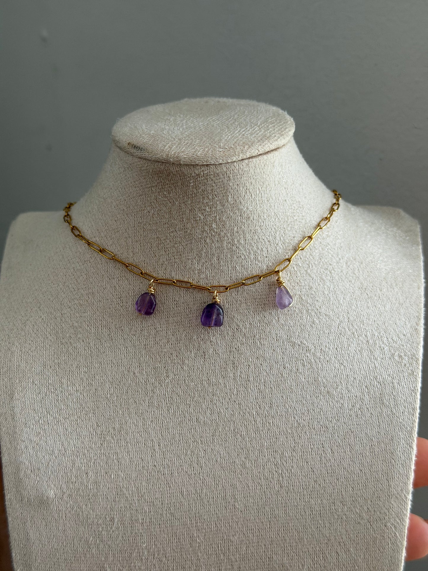Amethyst necklace