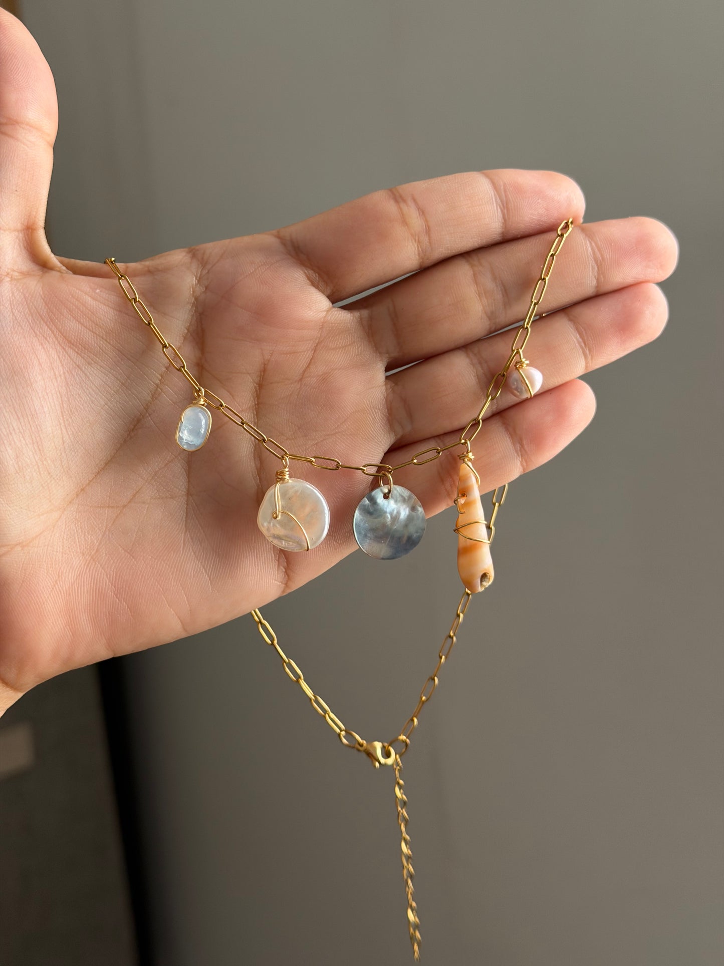 Shell chain necklace