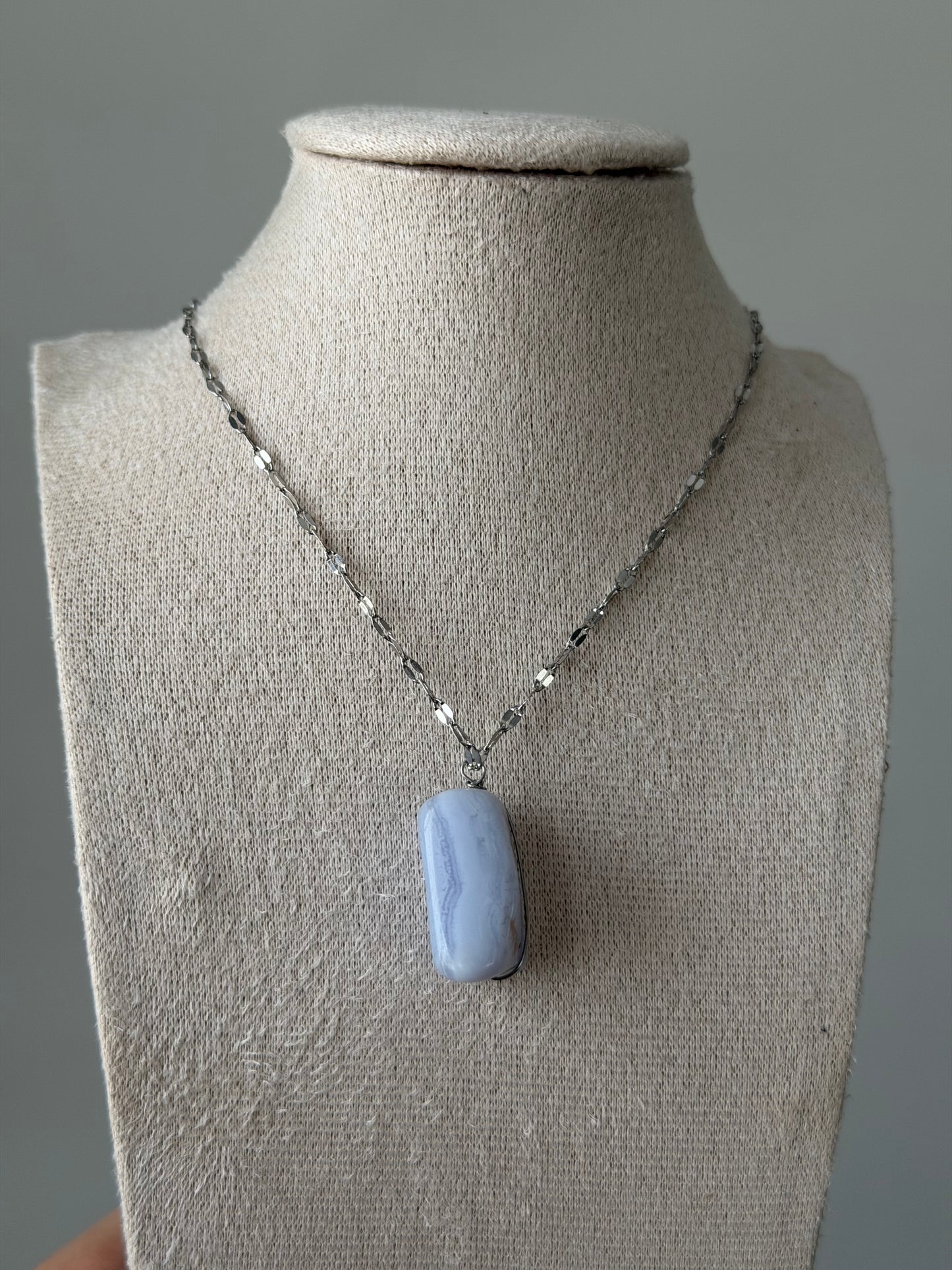 Blue lace agate Necklace