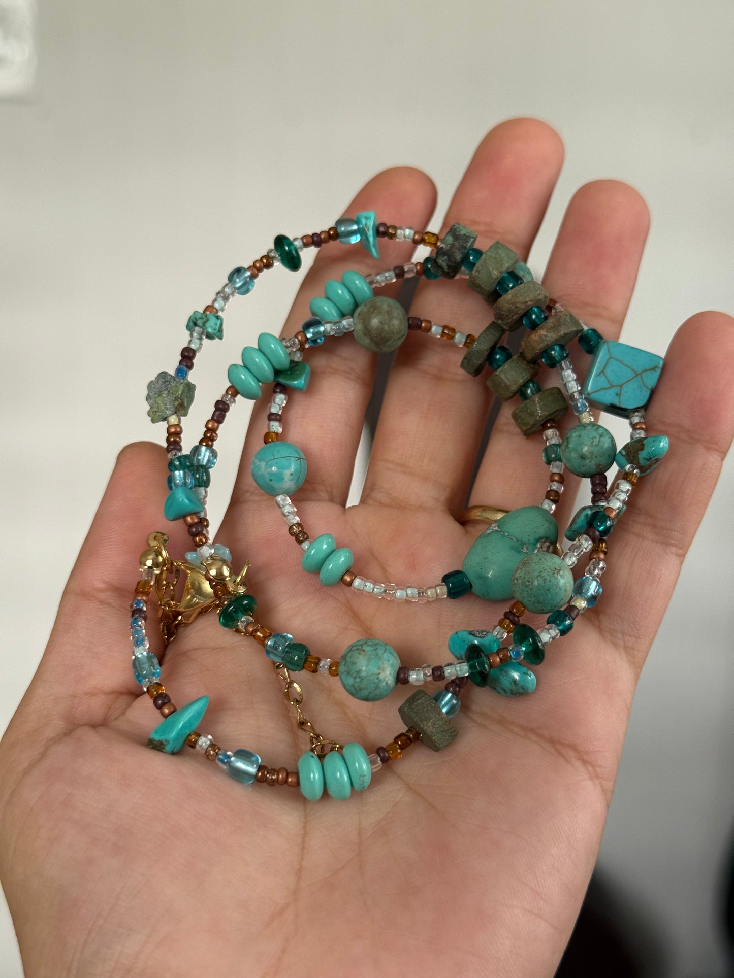 Turquoise waist bead