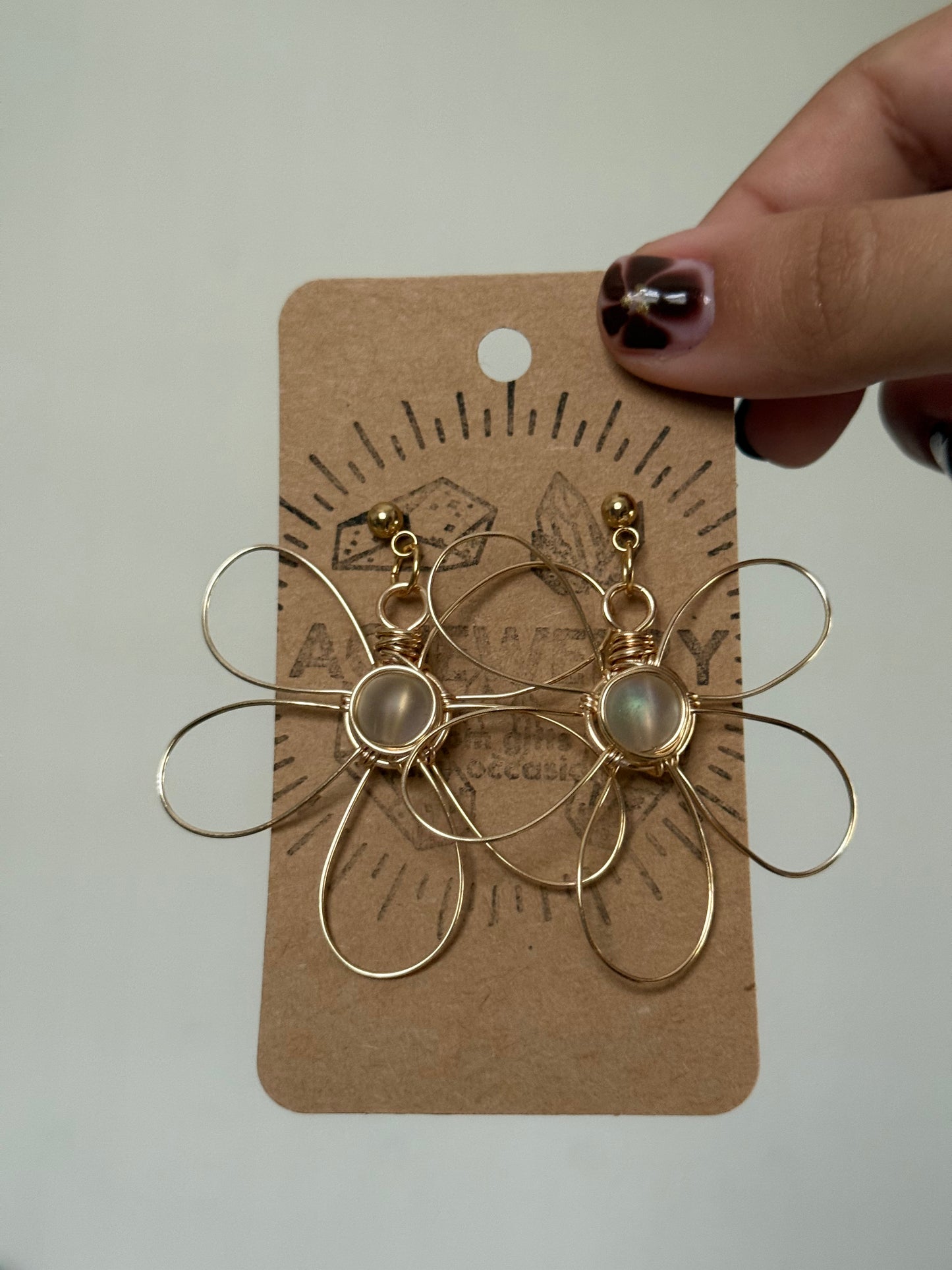 Flower earrings
