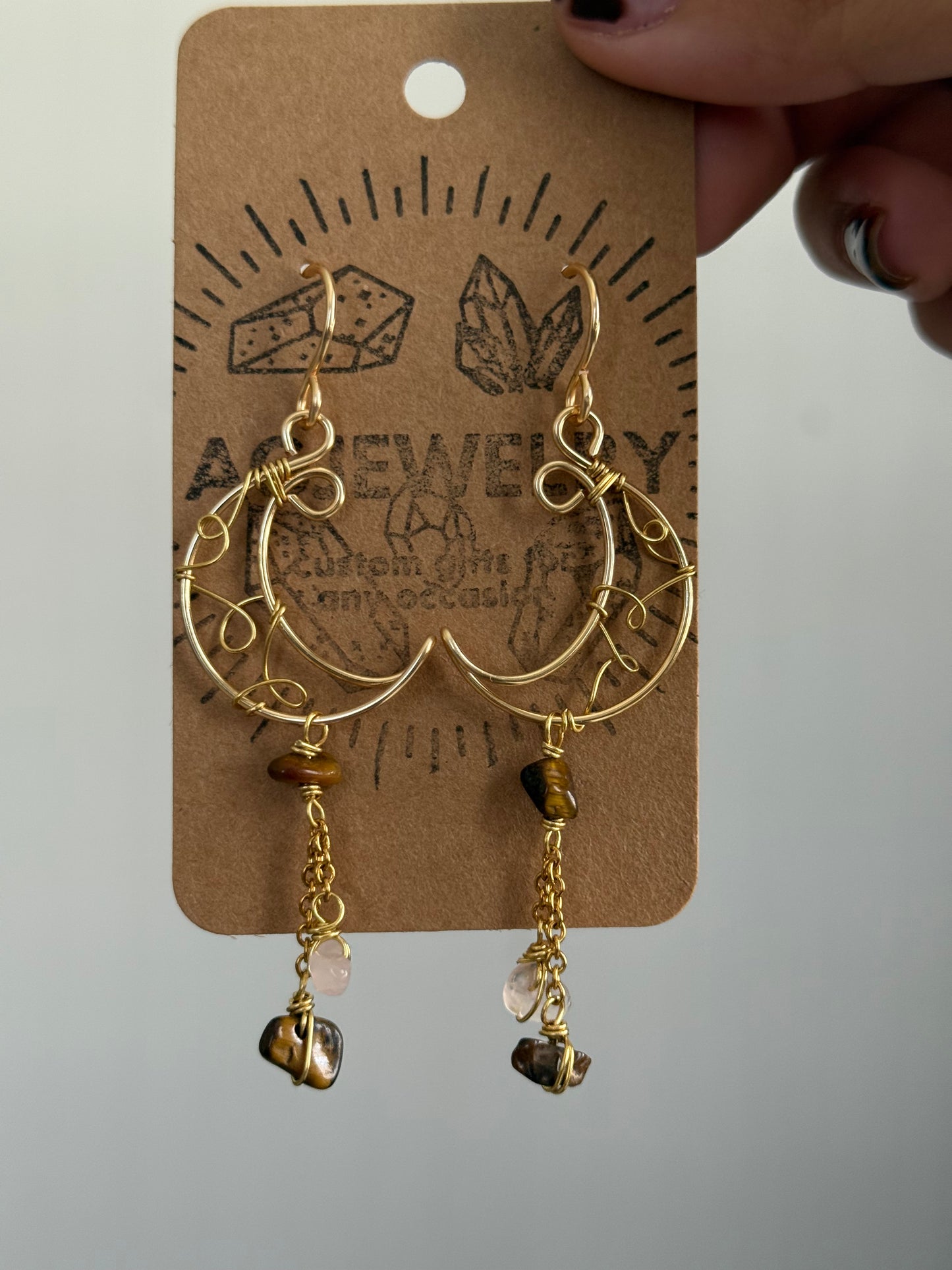 Half moon earrings 🌛