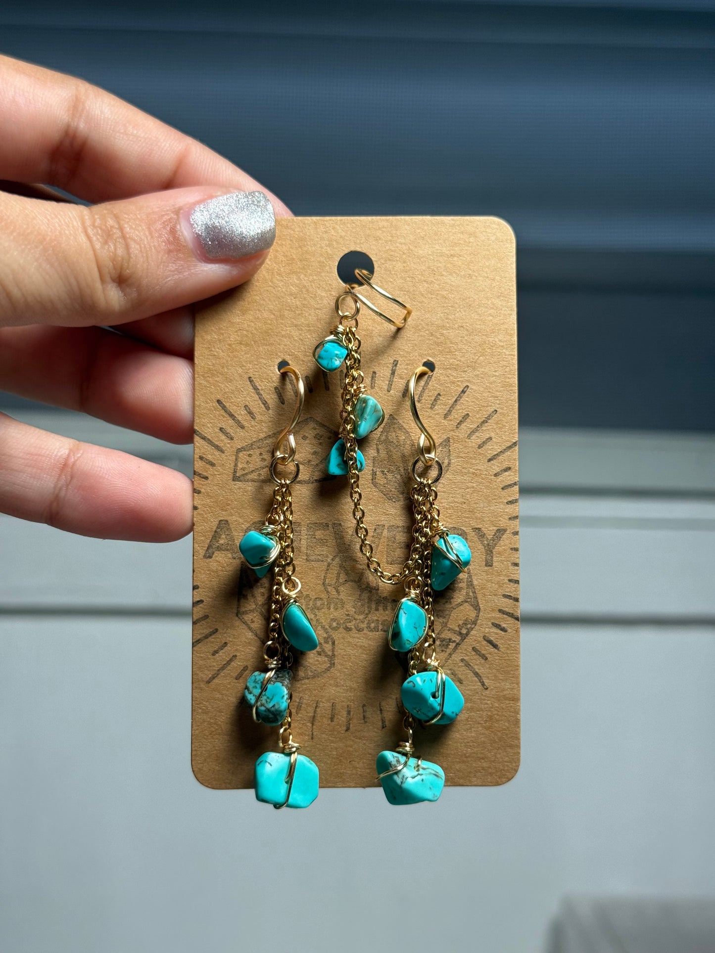 Customized Earrings with ear cuff 🧚‍♀️✨