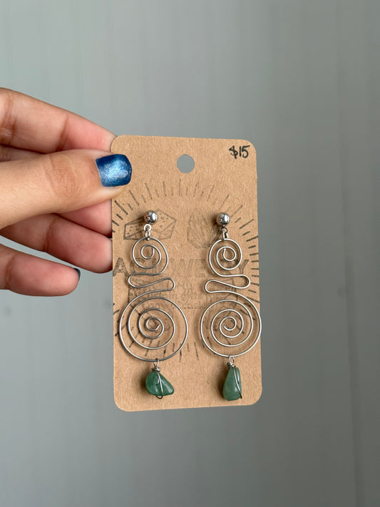 Customized large Swirl earrings 🌀