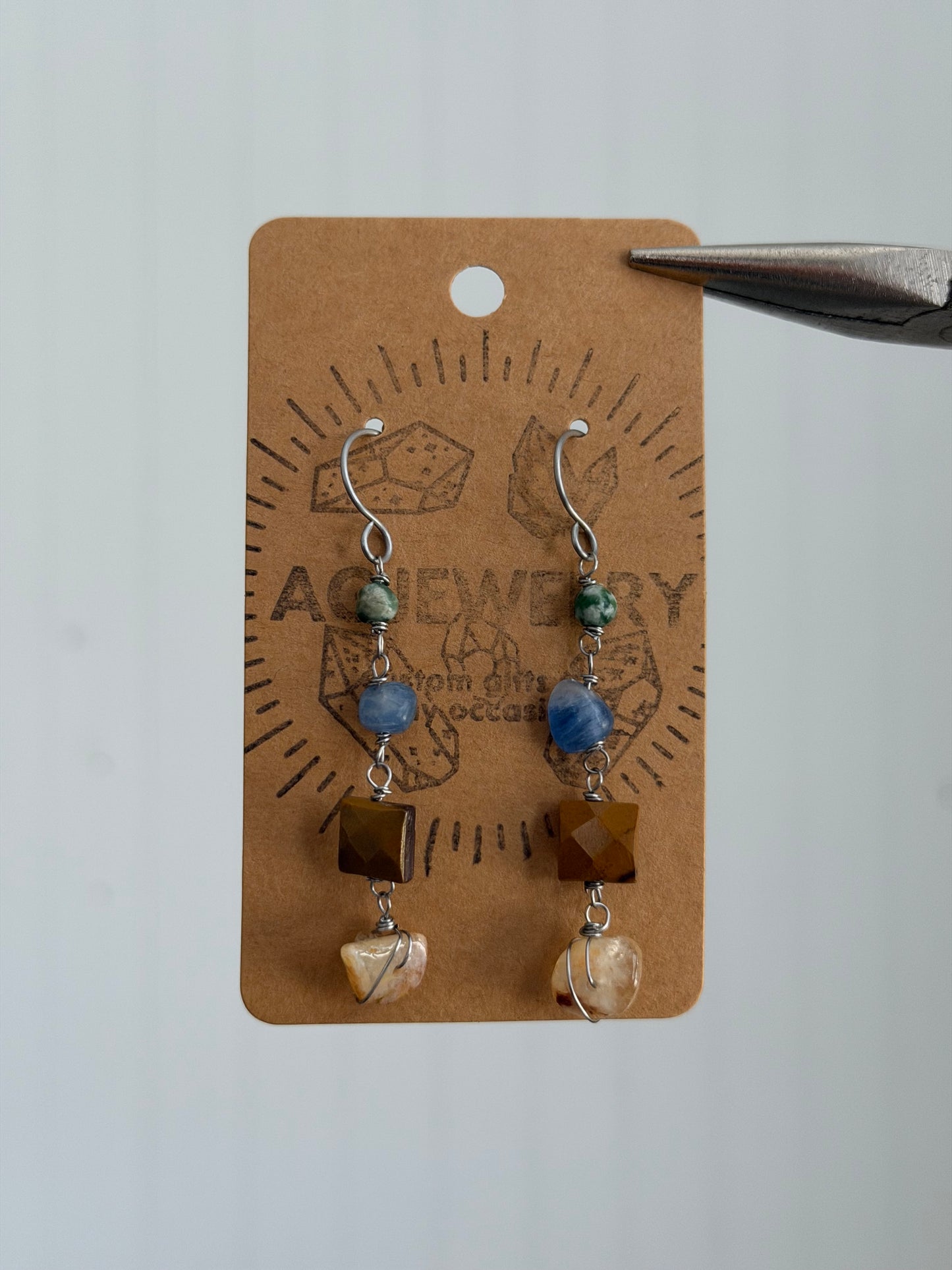 Citrine dangle earrings