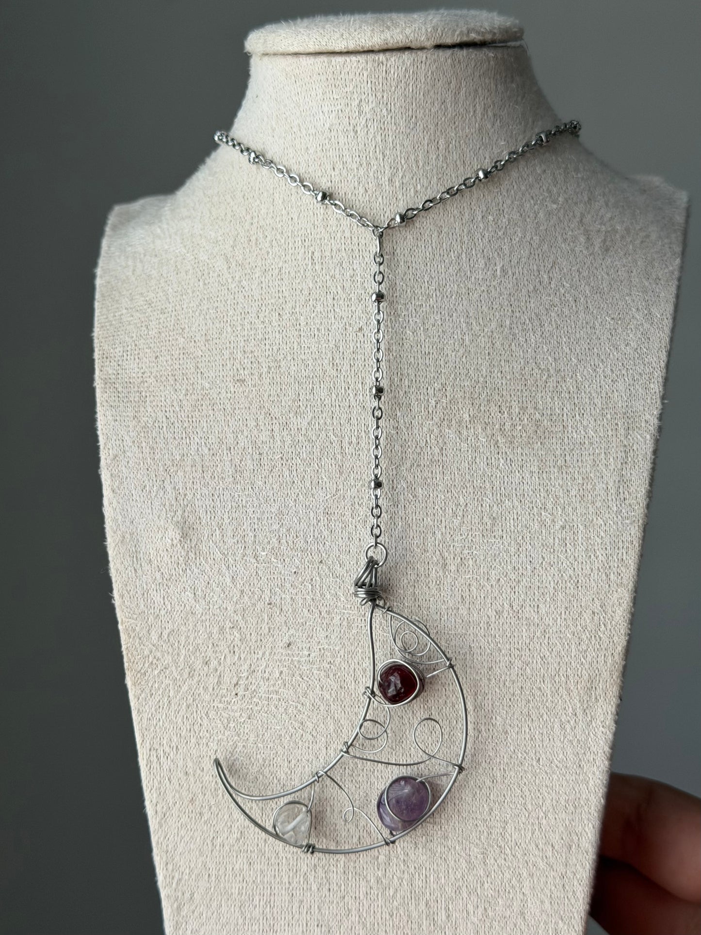 Moon Lariat necklace
