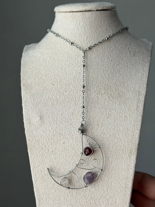 Moon Lariat necklace
