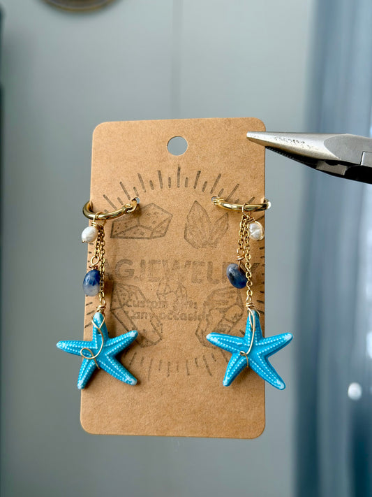 Starfish mini hoops