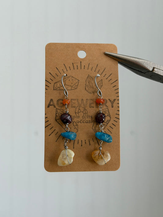 Citrine dangle earrings