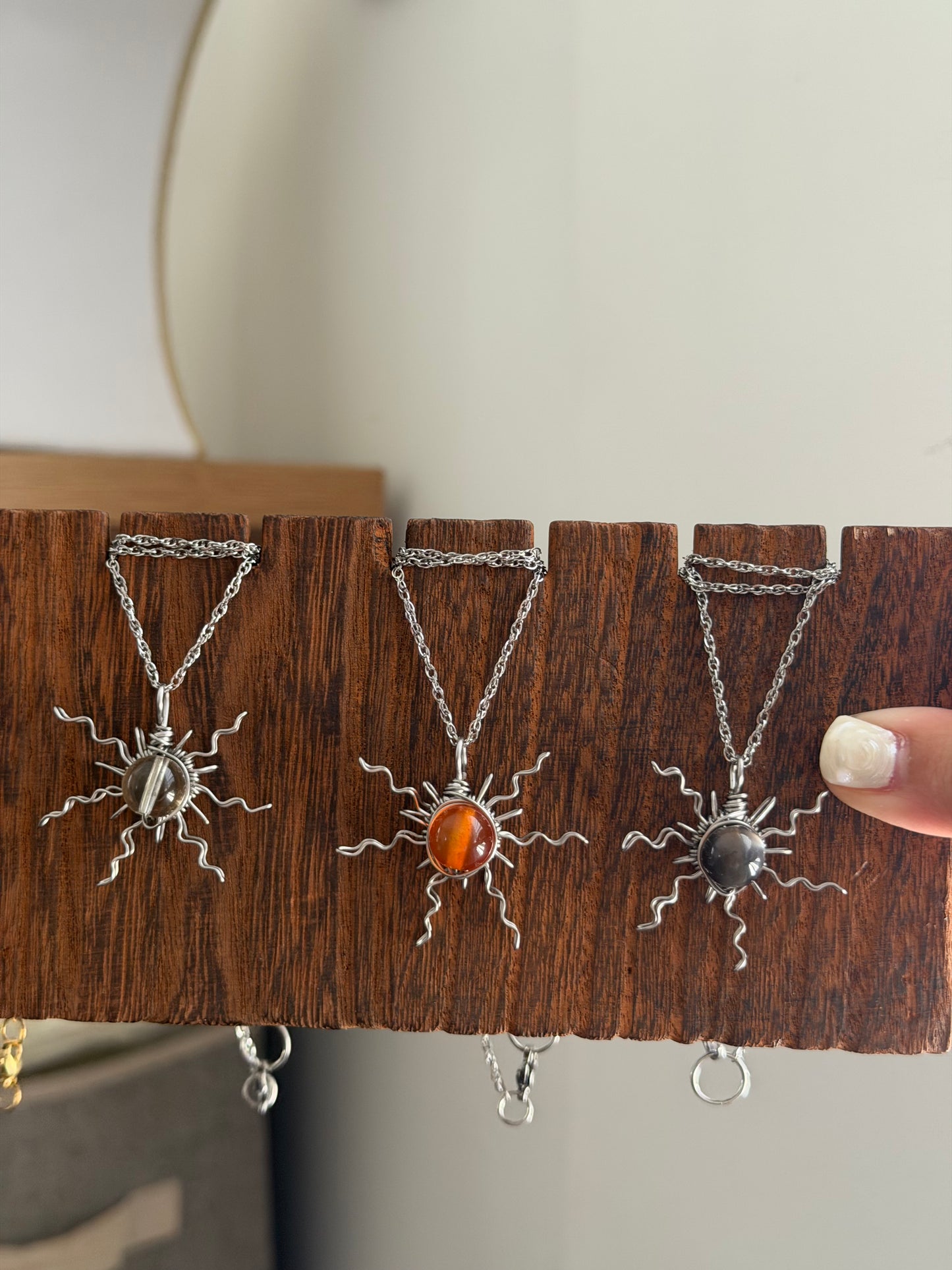 Customized Sun/moon necklace ✨