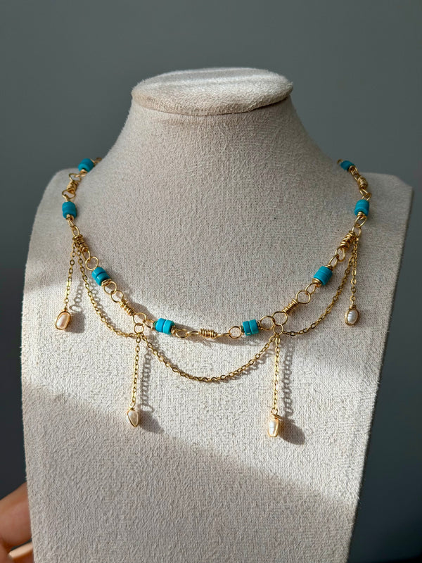 Turquoise fairy choker