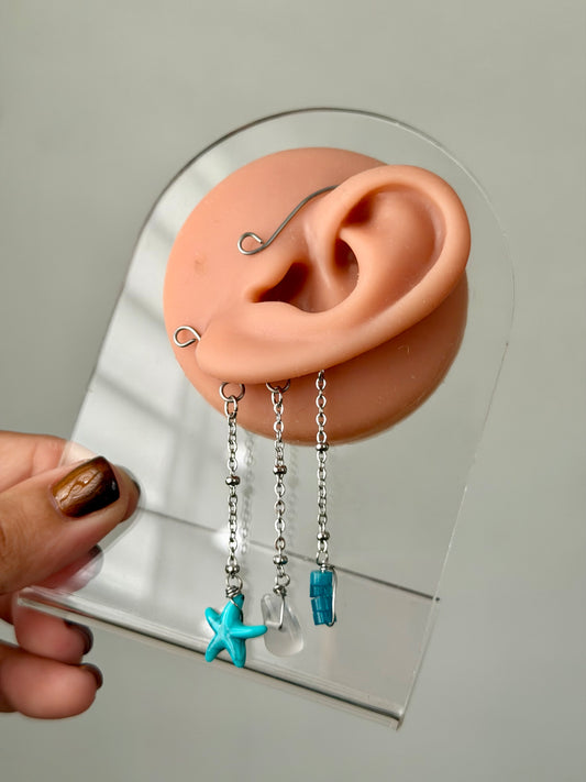 Starfish Med size ear cuff ✨