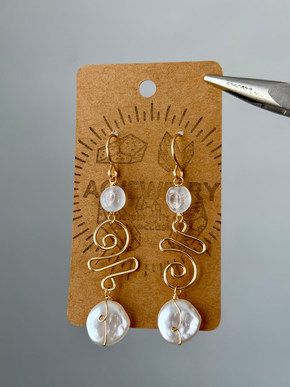 Aquamarine swirls