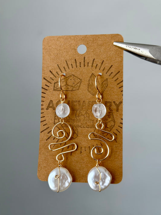 Aquamarine swirls