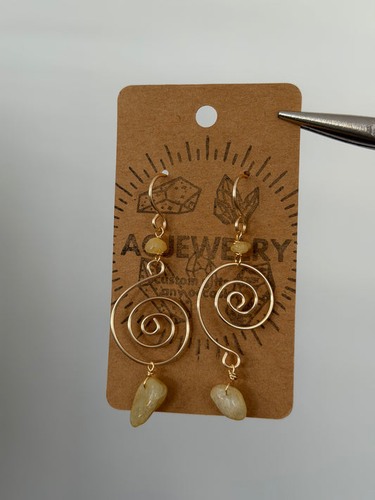 Citrine swirls