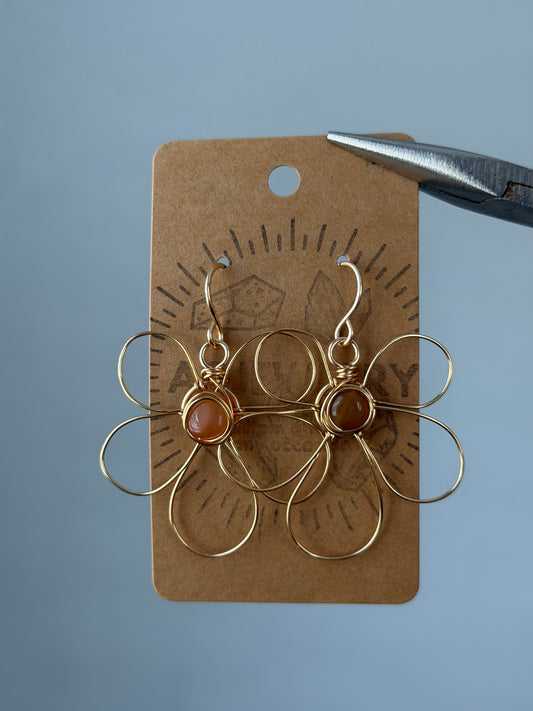 Flower earrings