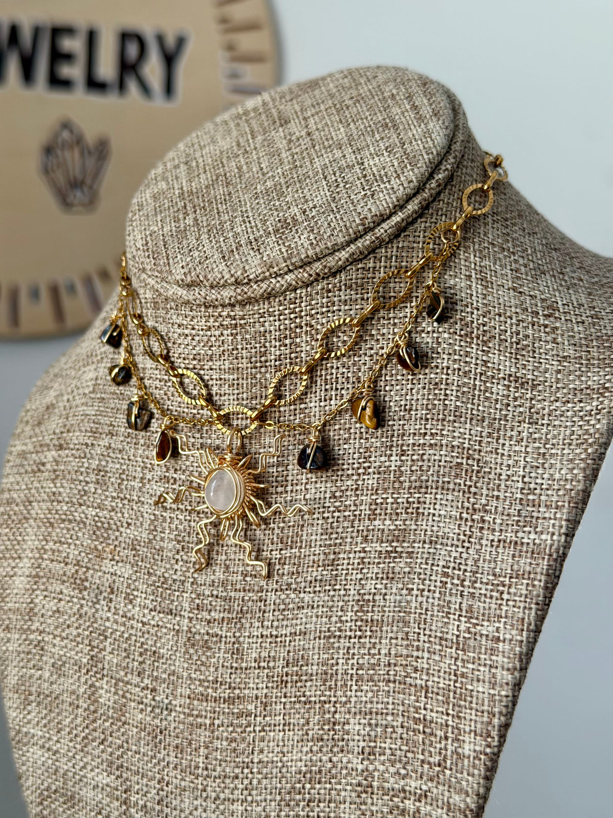 Sun chain fairy choker