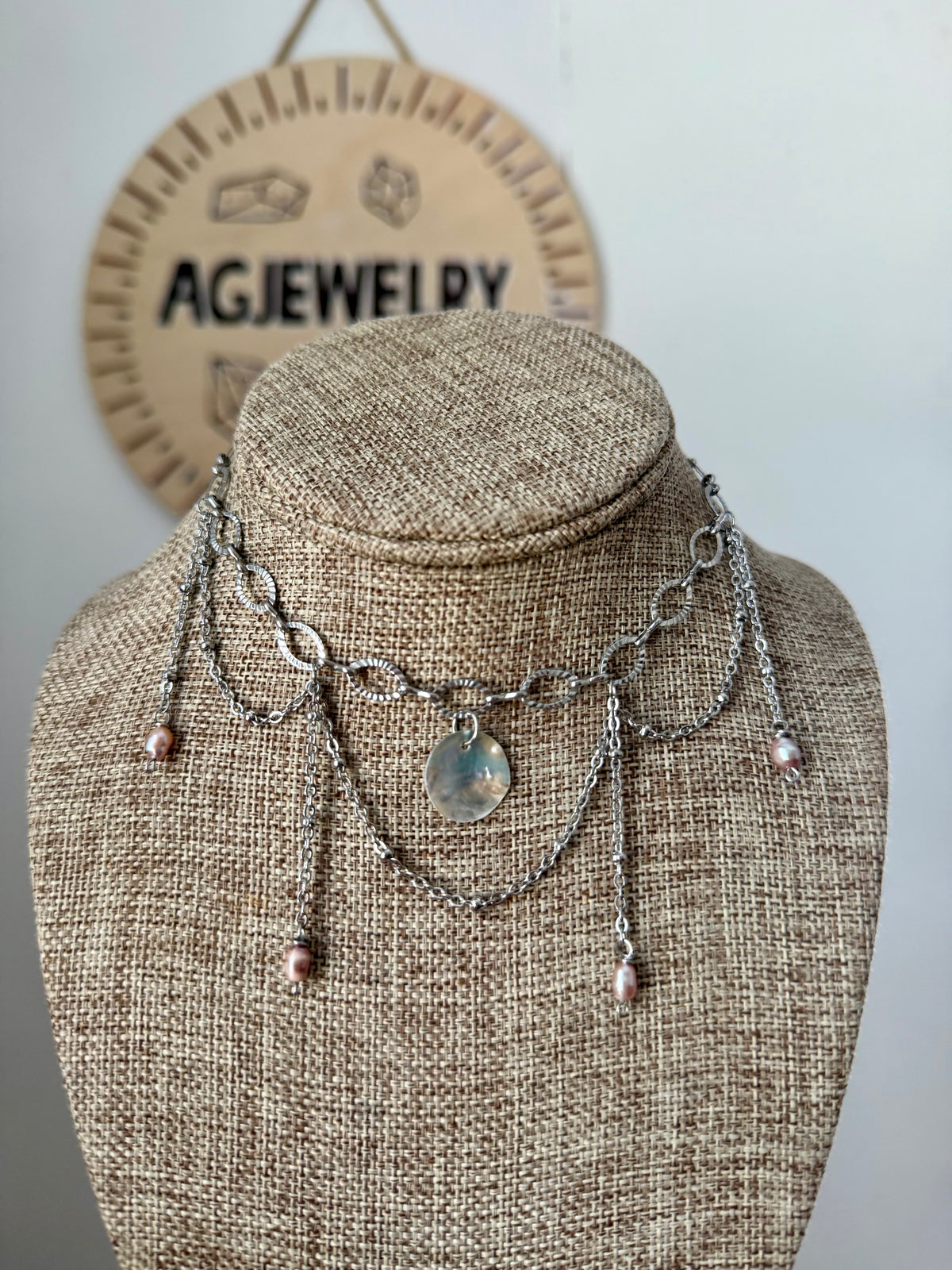 Shell chain fairy choker