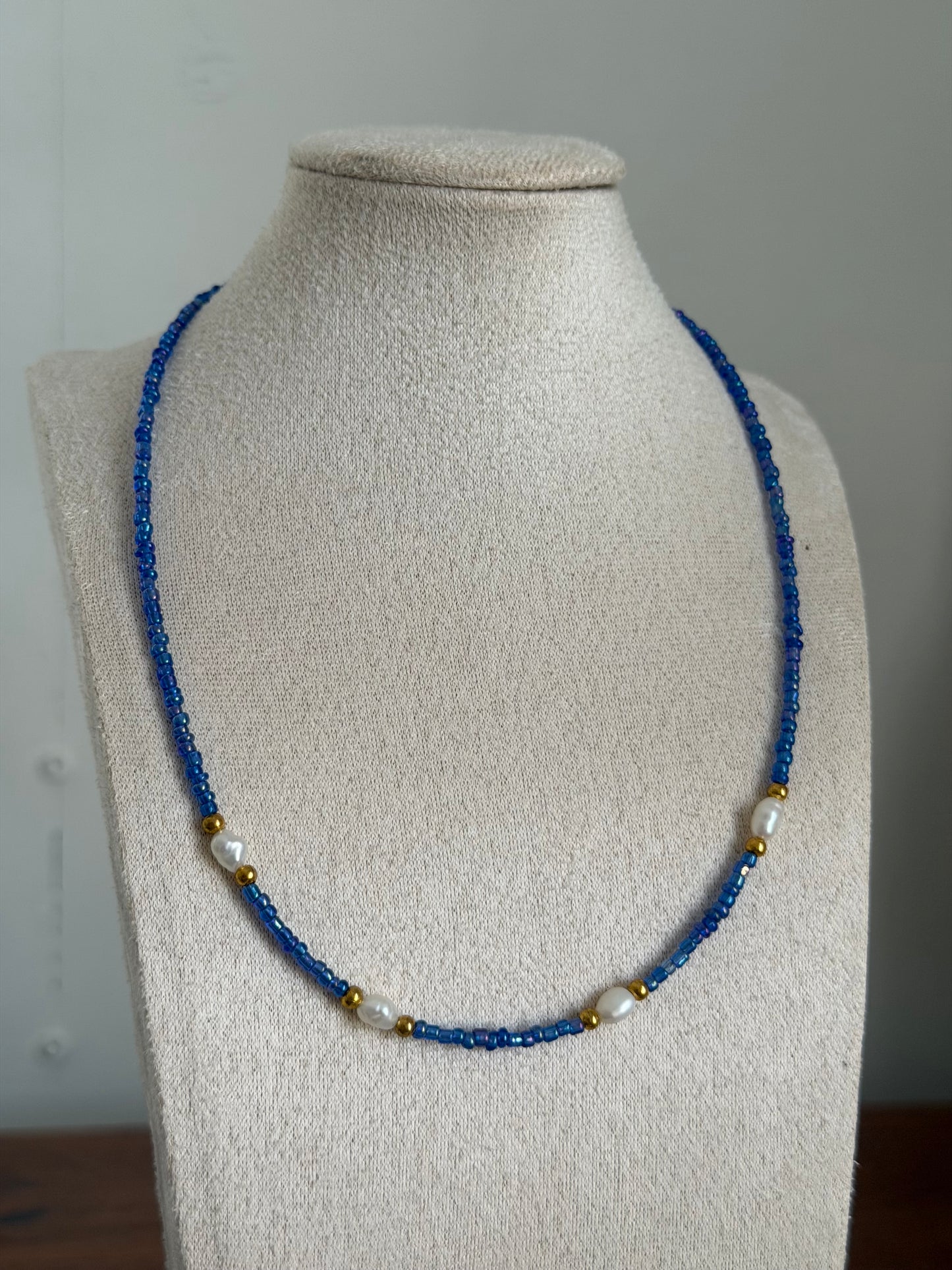 Pearl beaded necklace