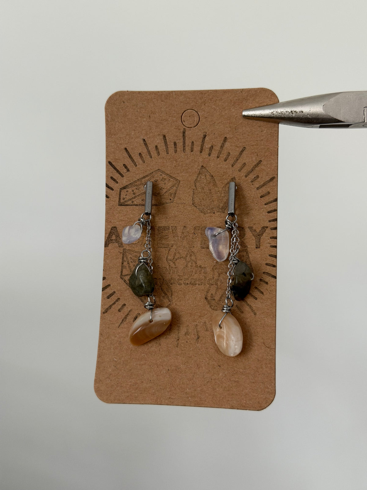 Labradorite Studs